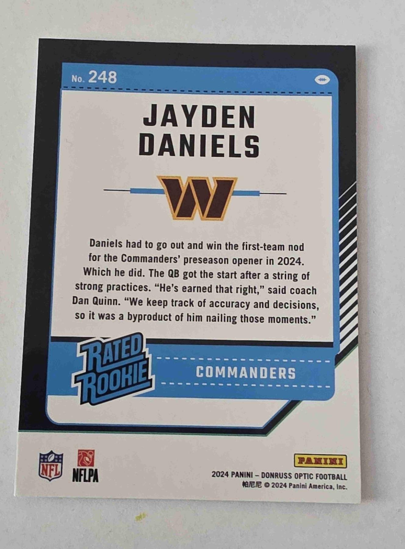 Bulk NFL Card 001 back