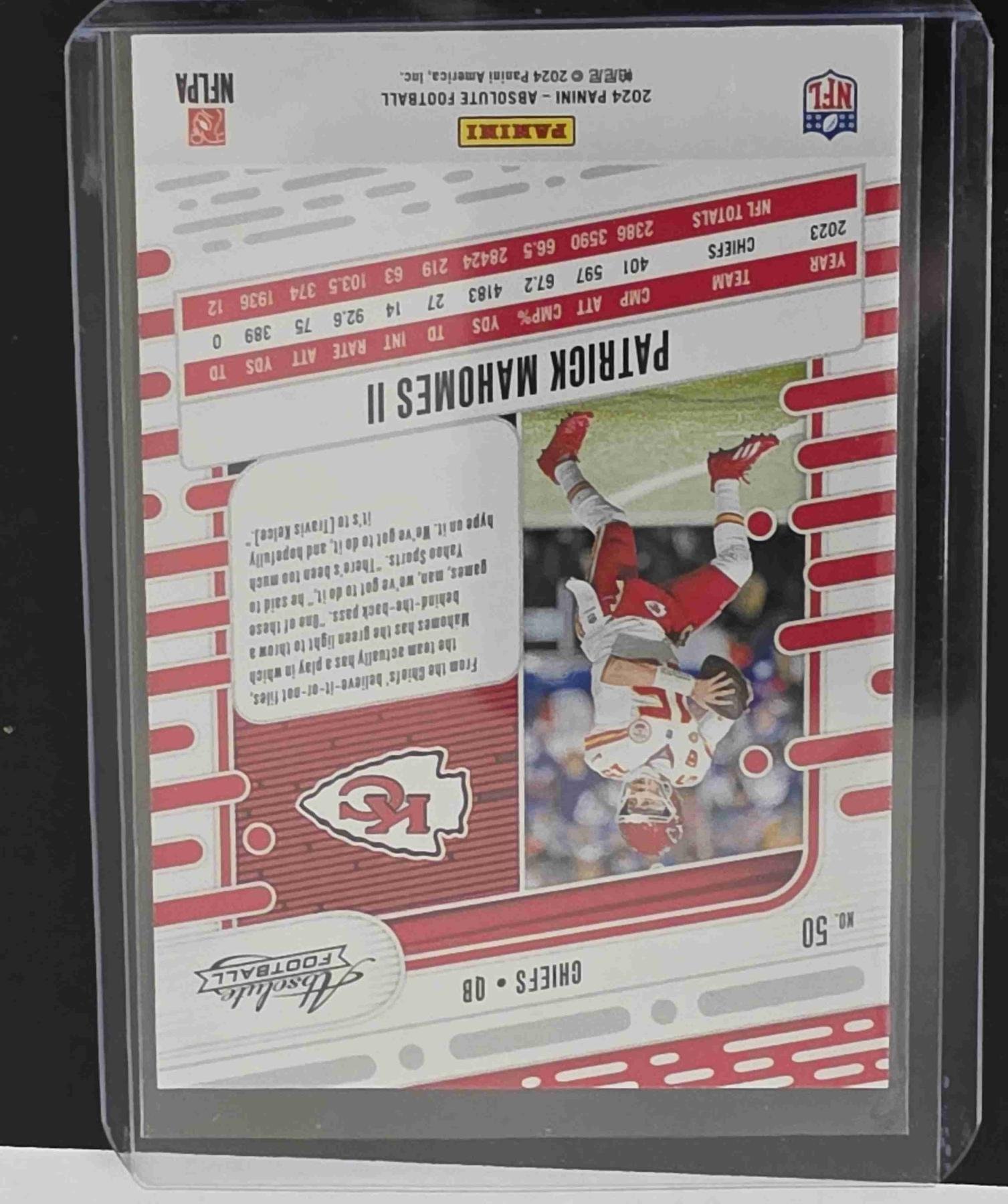 Bulk NFL Card 003 back