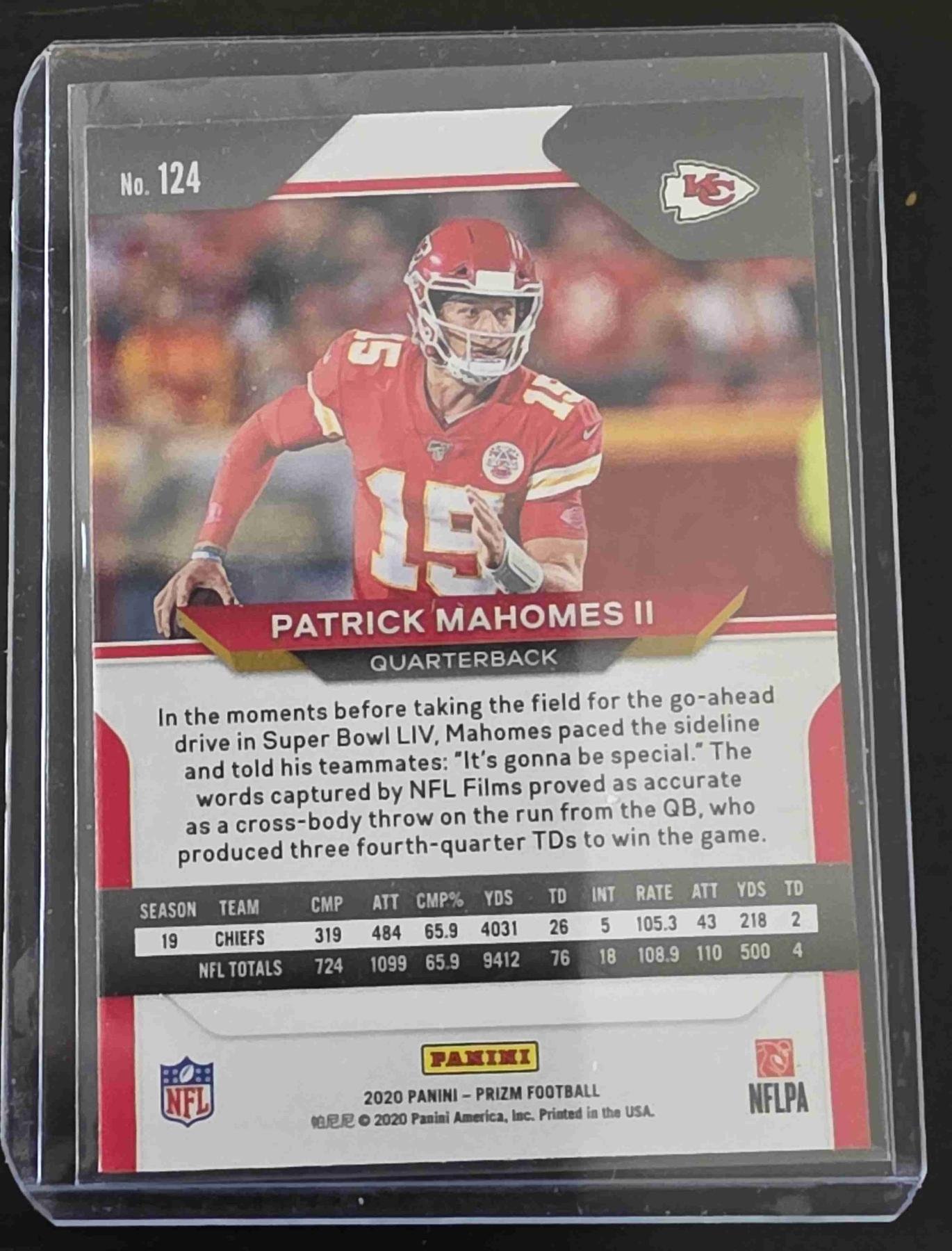 Bulk NFL Card 008 back