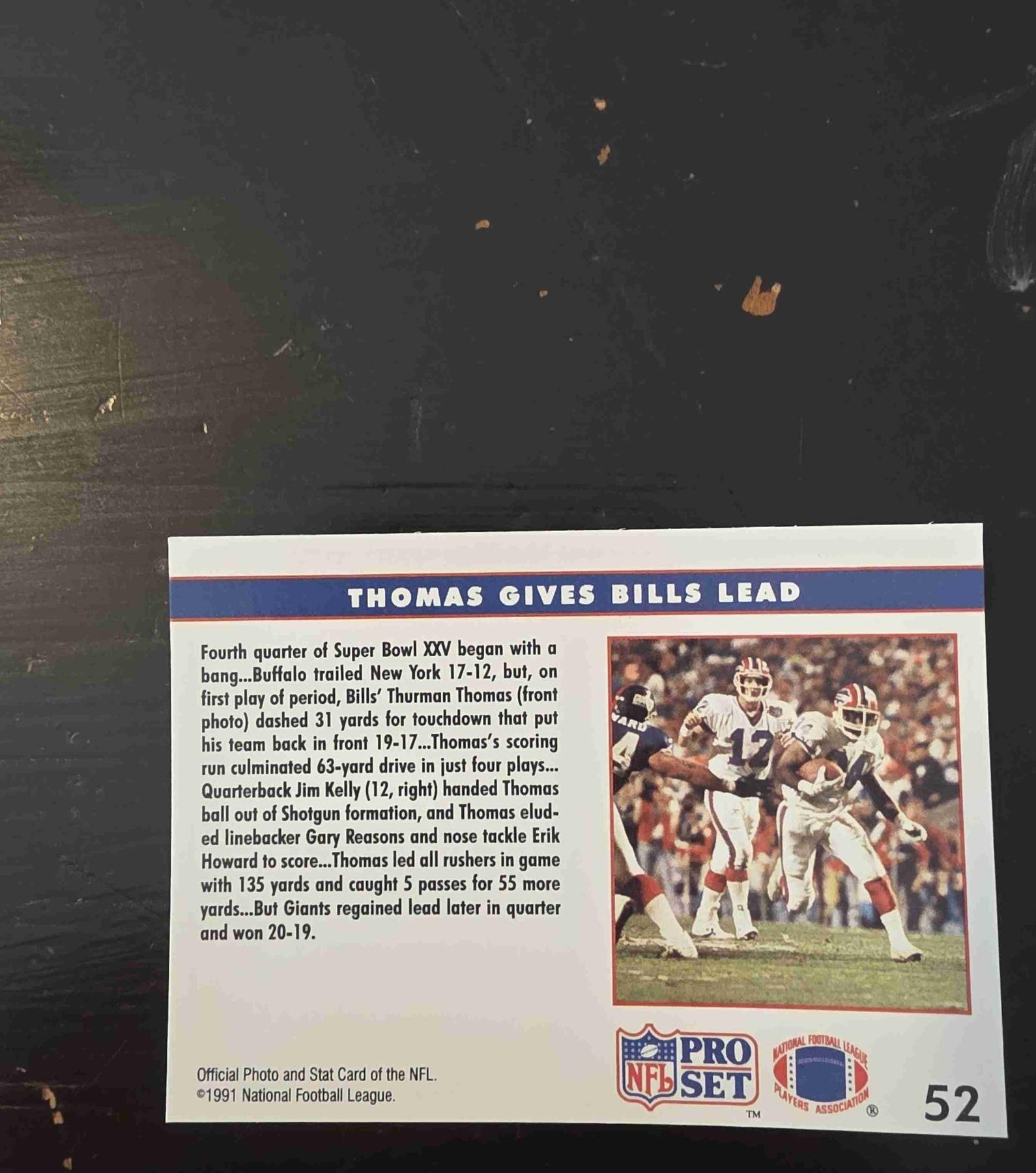 Bulk NFL Card 024 back