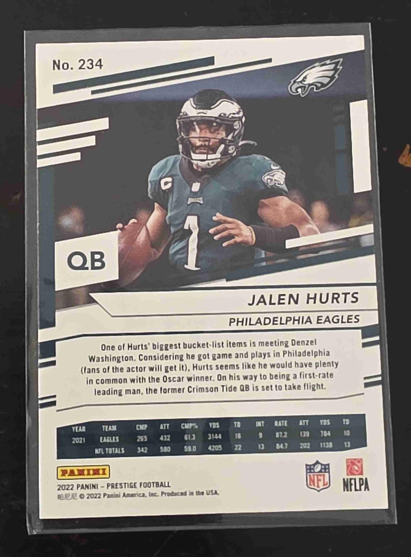 Bulk NFL Card 036 back