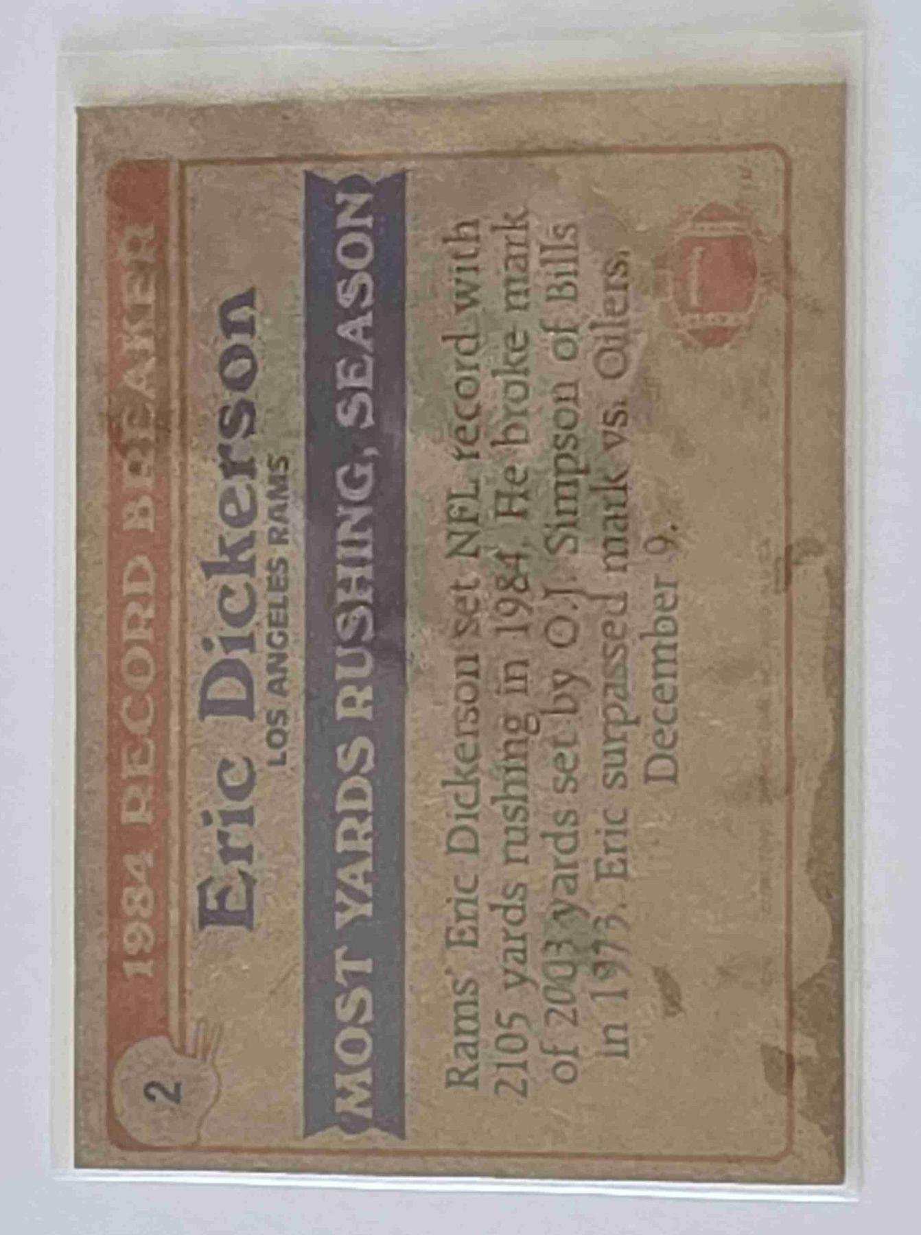 Bulk NFL Card 058 back