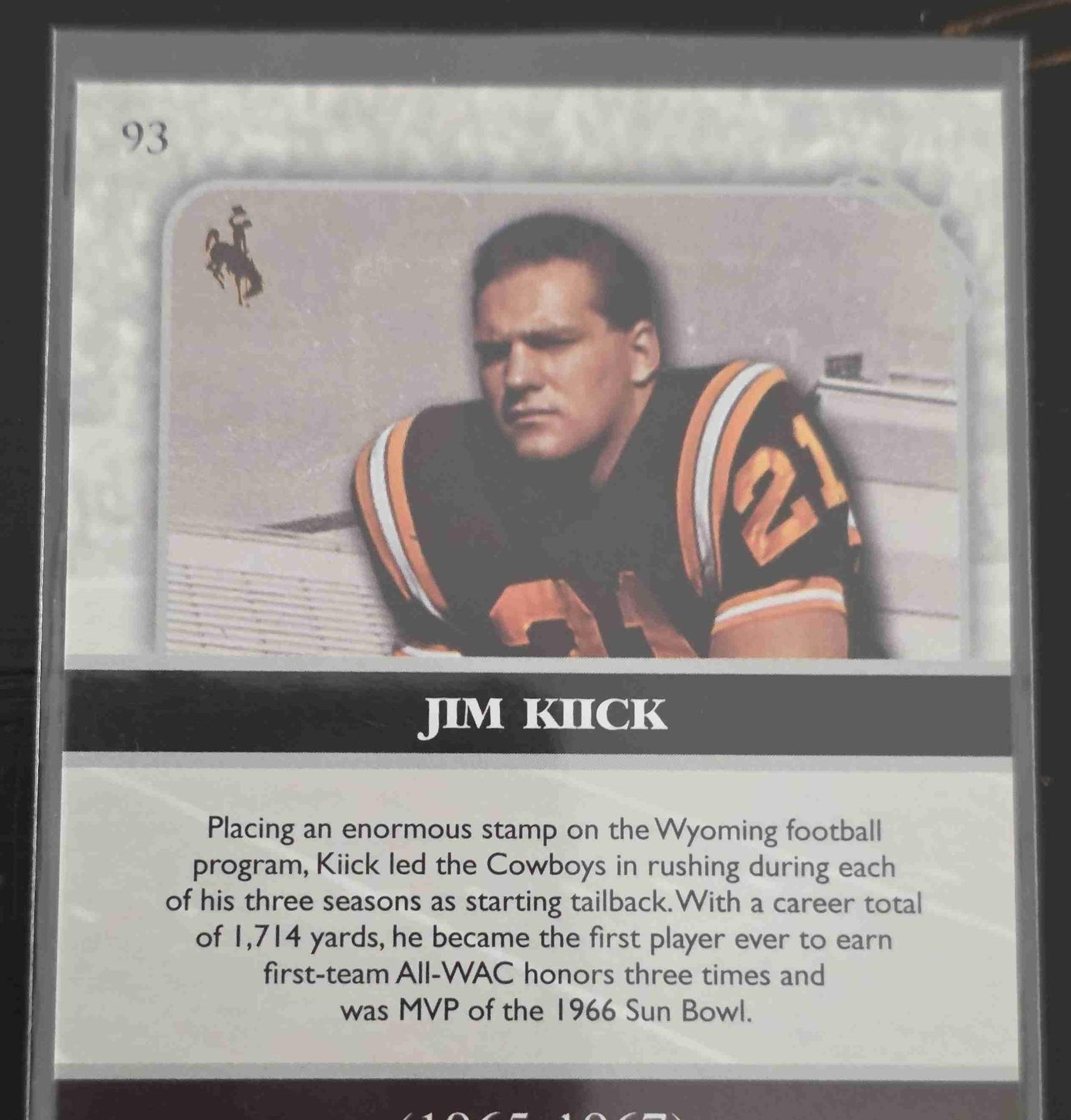 Bulk NFL Card 060 back