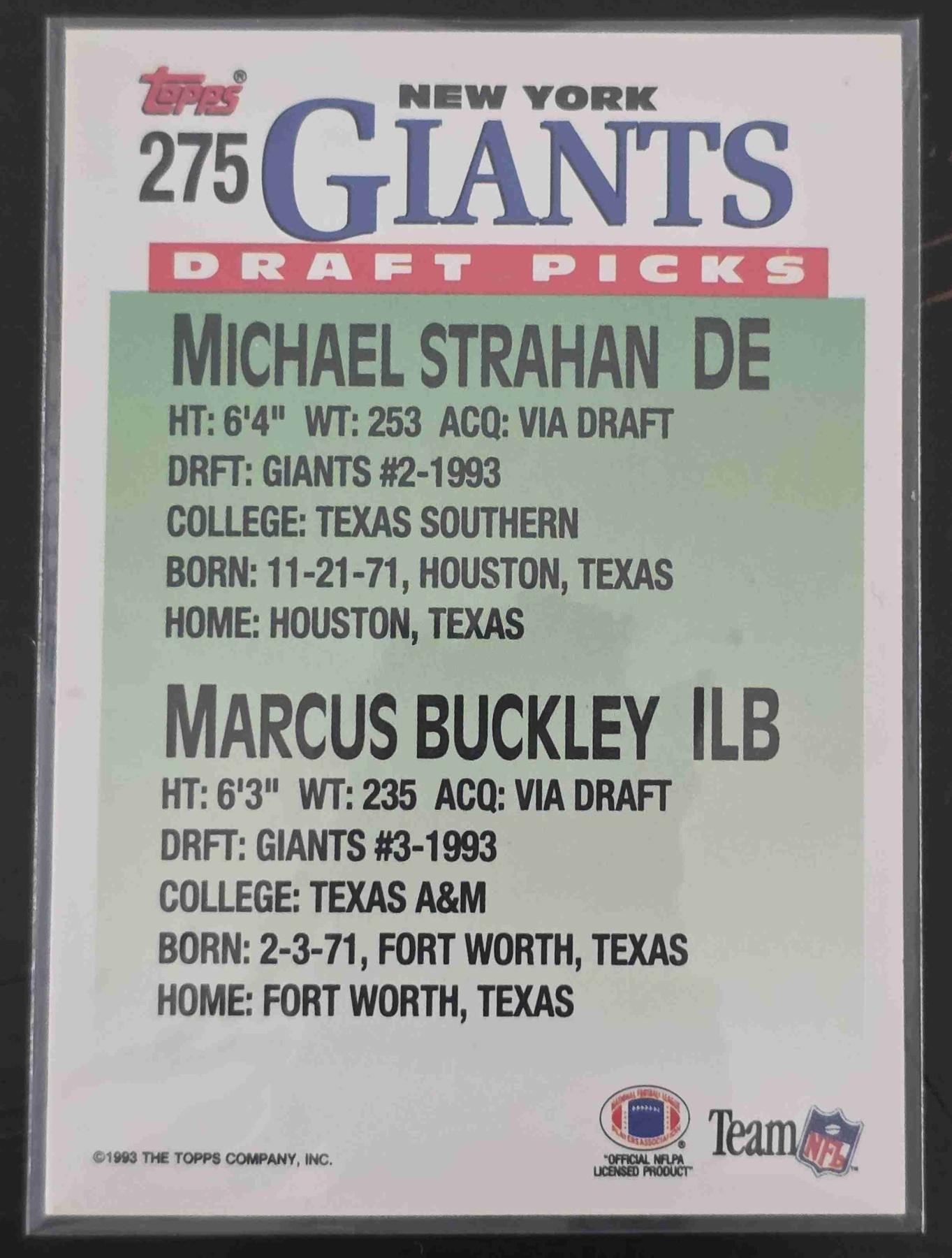 Bulk NFL Card 082 back