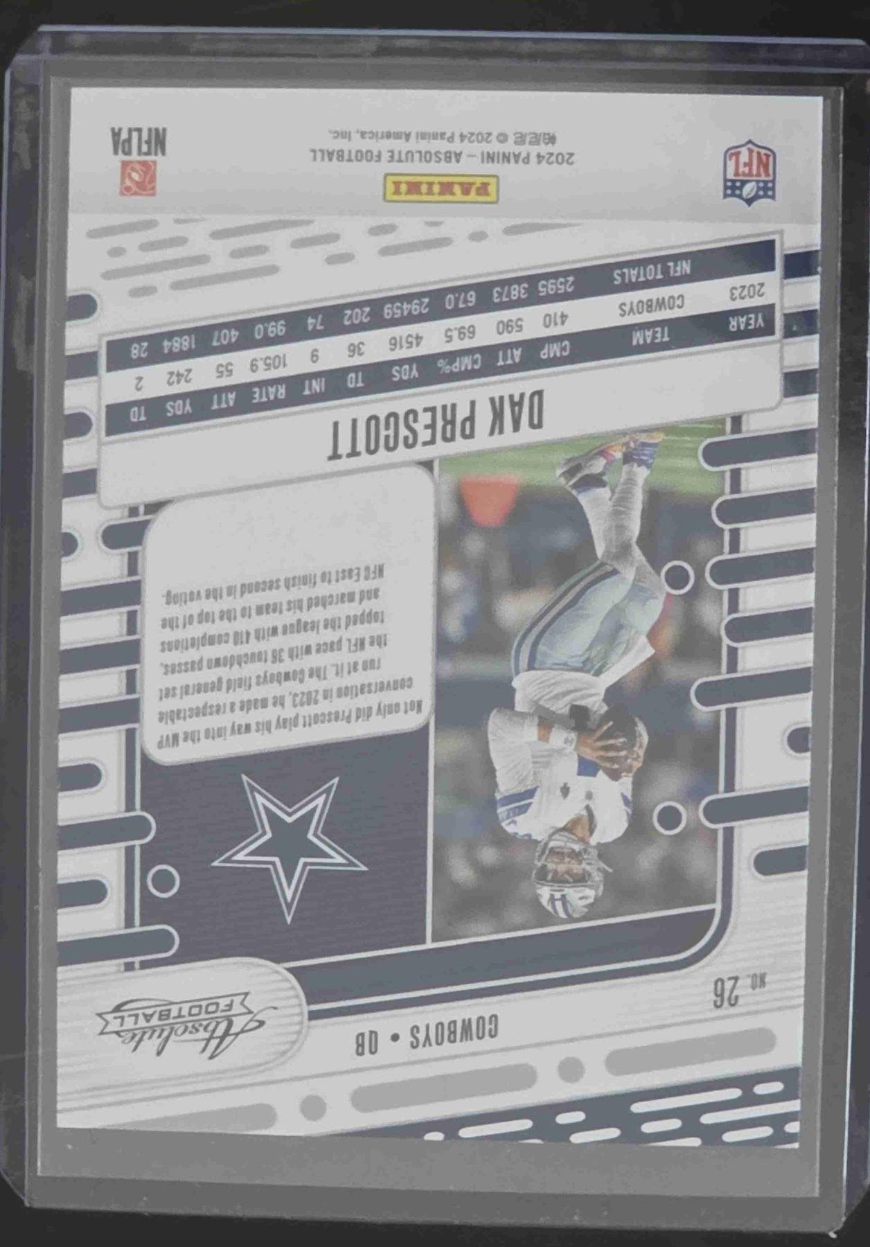 Bulk NFL Card 084 back