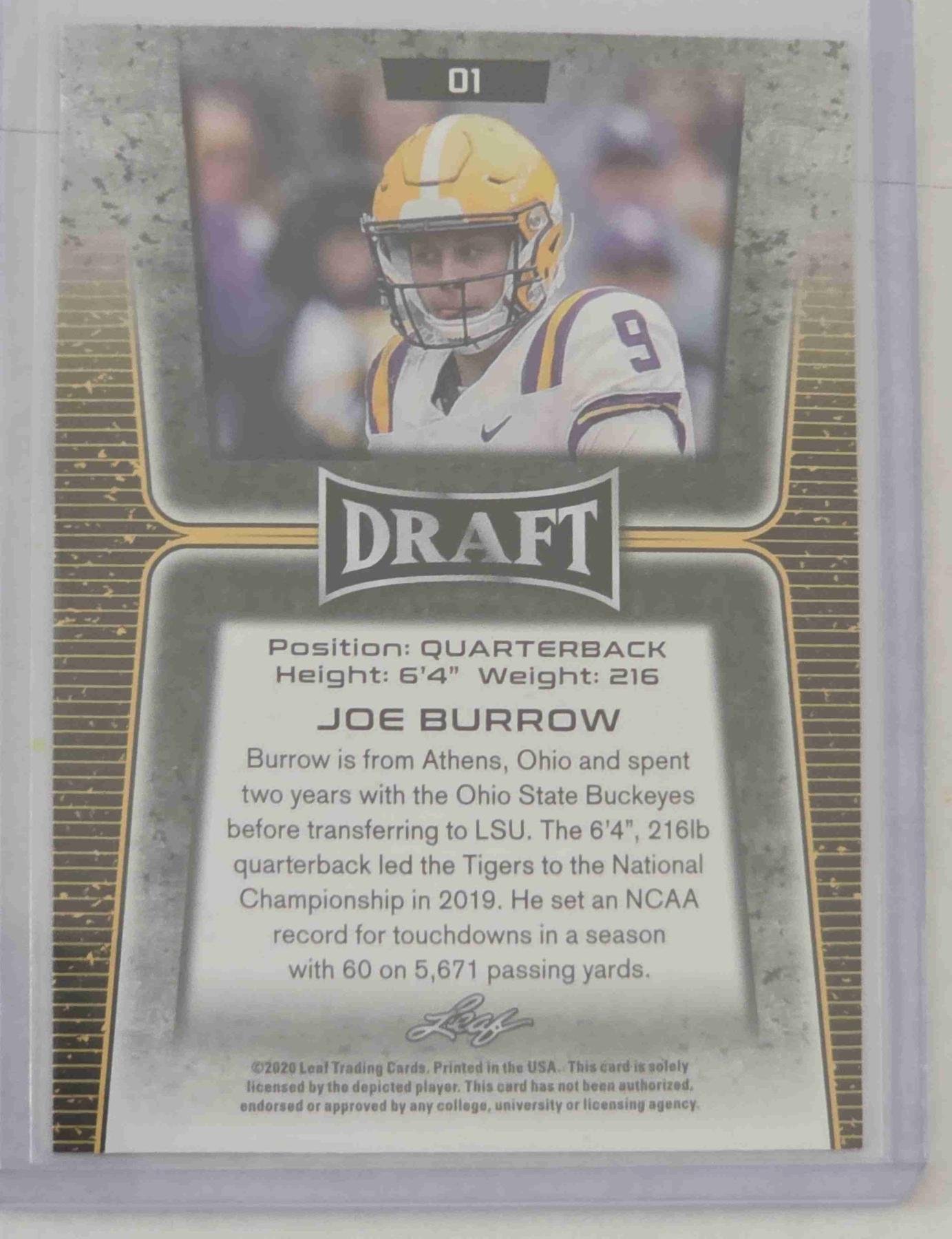 Bulk NFL Card 090 back