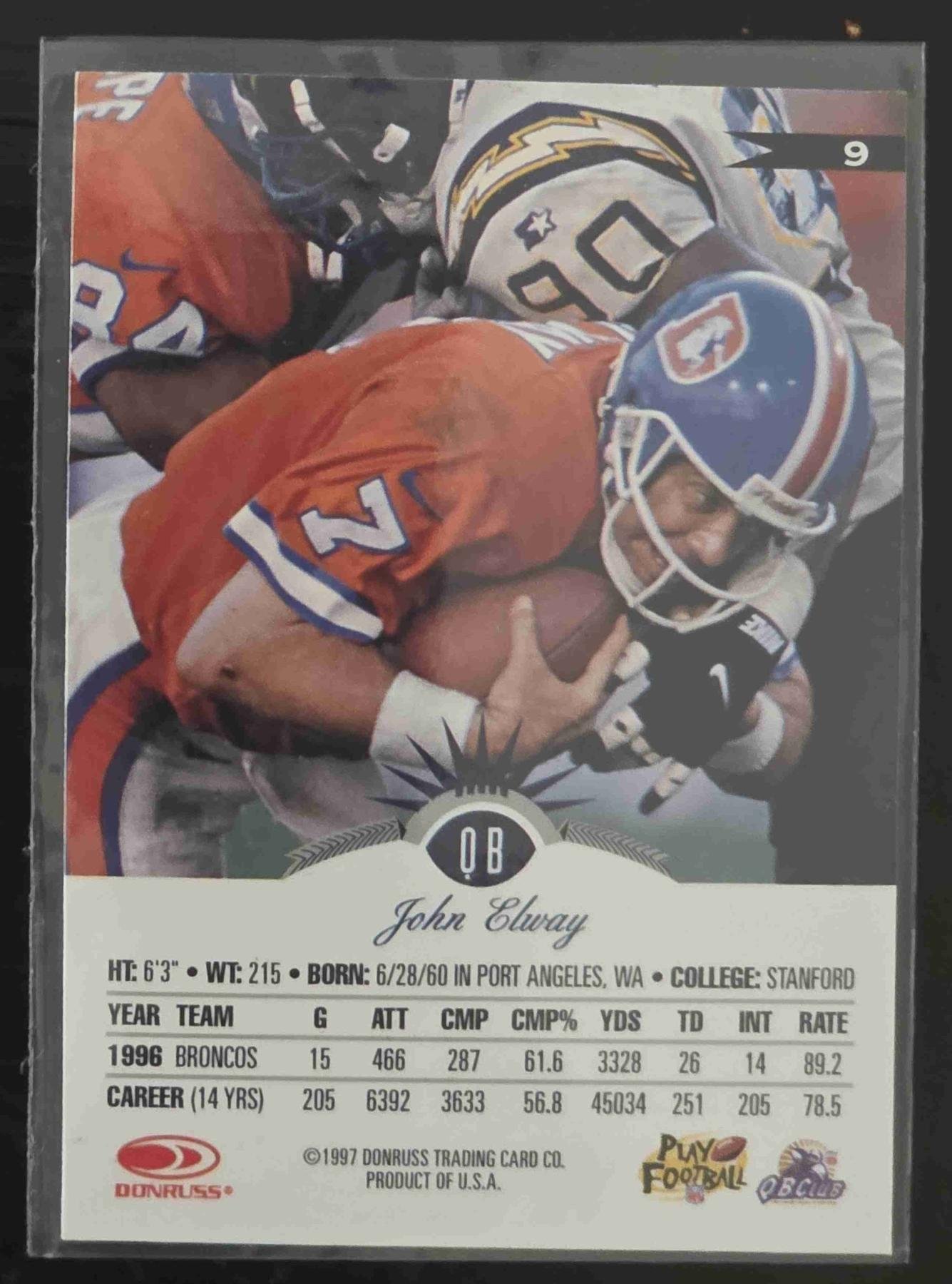 Bulk NFL Card 092 back