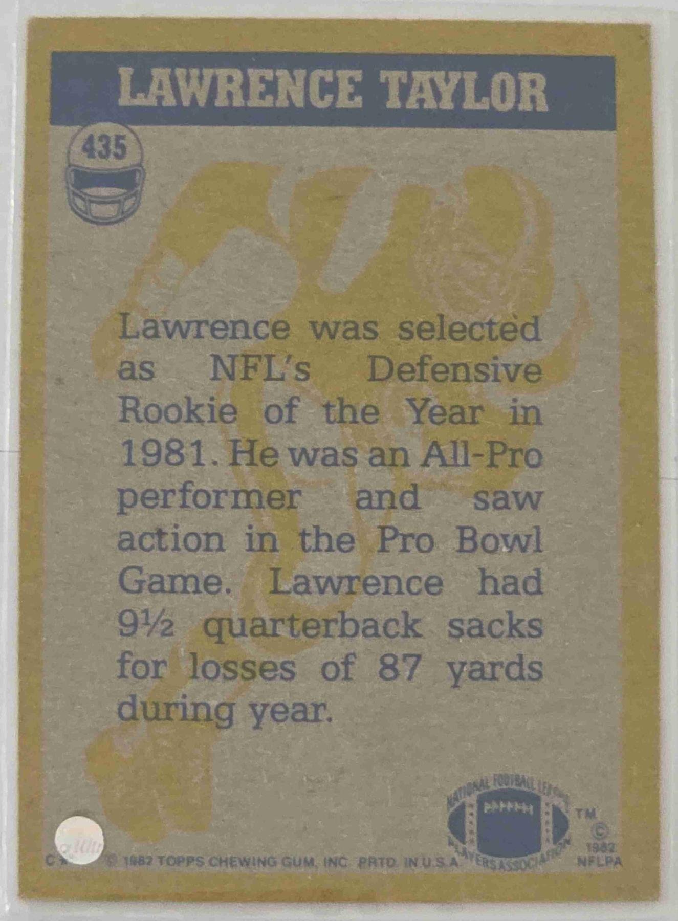 Bulk NFL Card 120 back