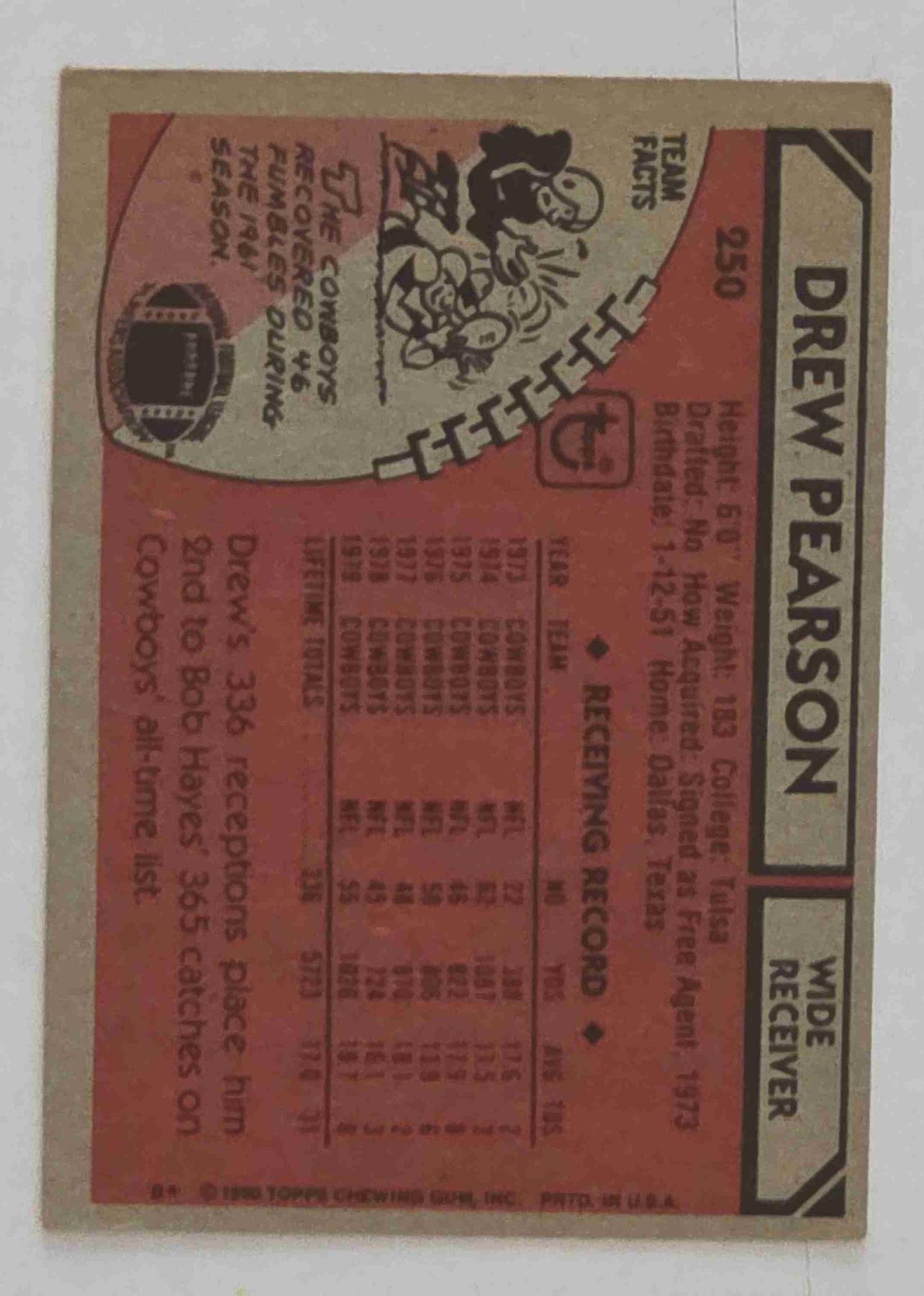 Bulk NFL Card 126 back