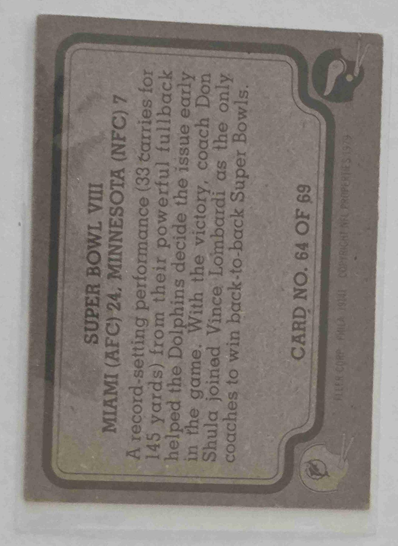 Bulk NFL Card 132 back