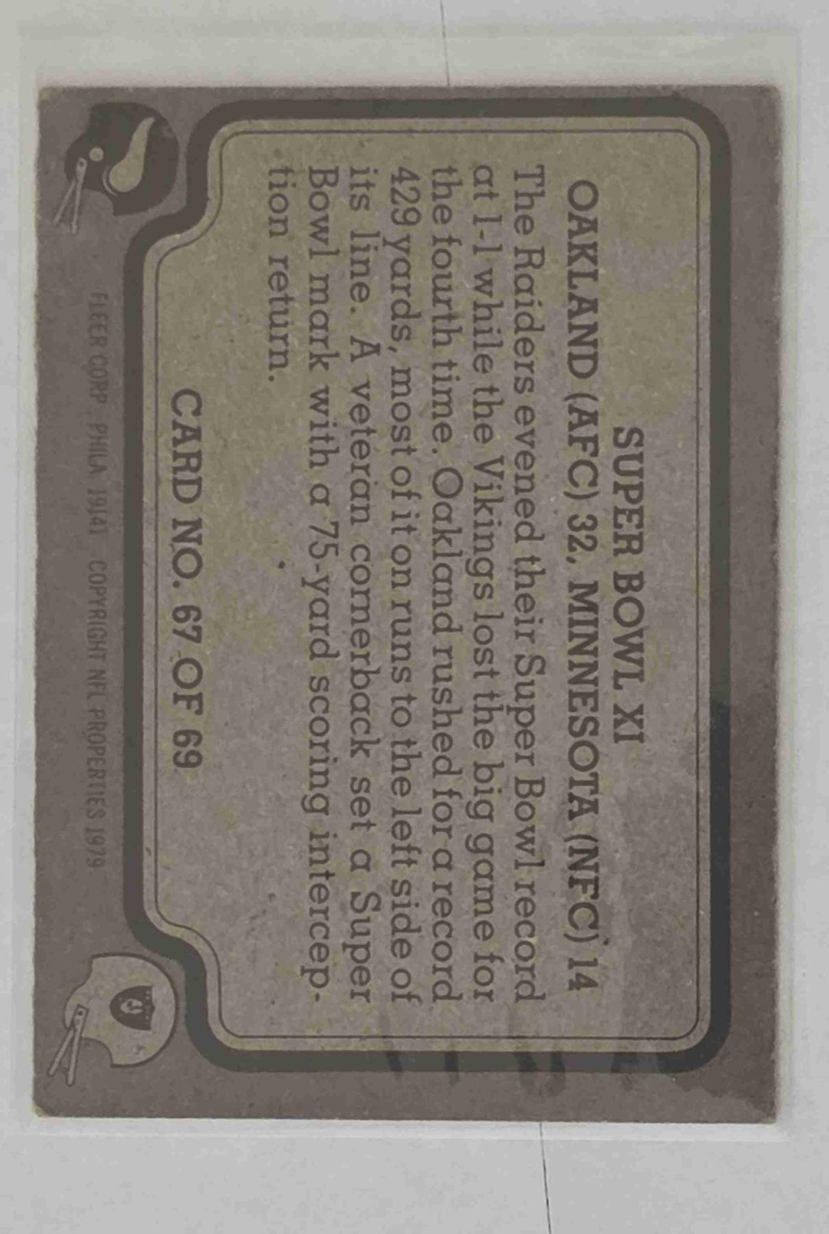 Bulk NFL Card 134 back