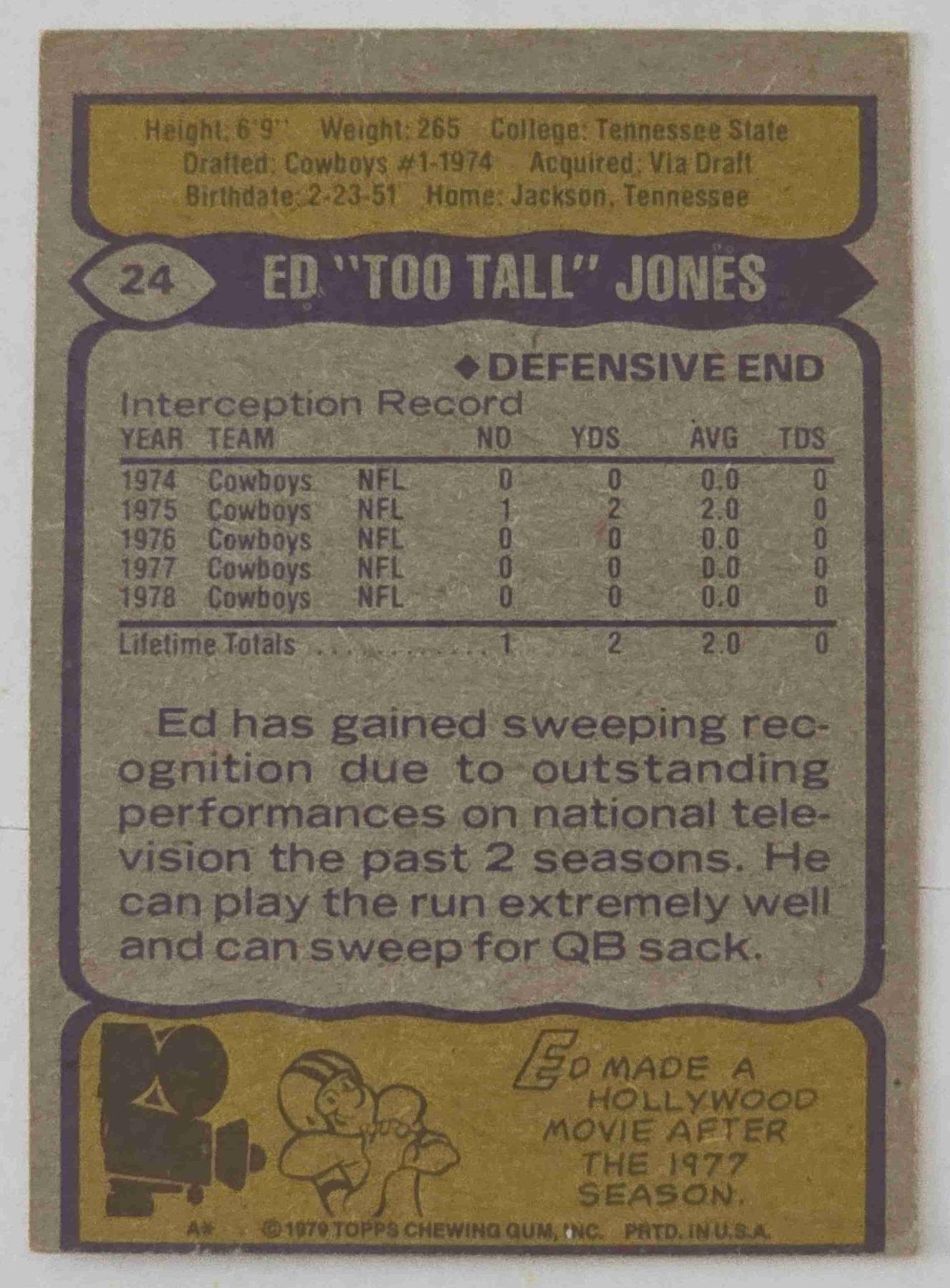 Bulk NFL Card 145 back