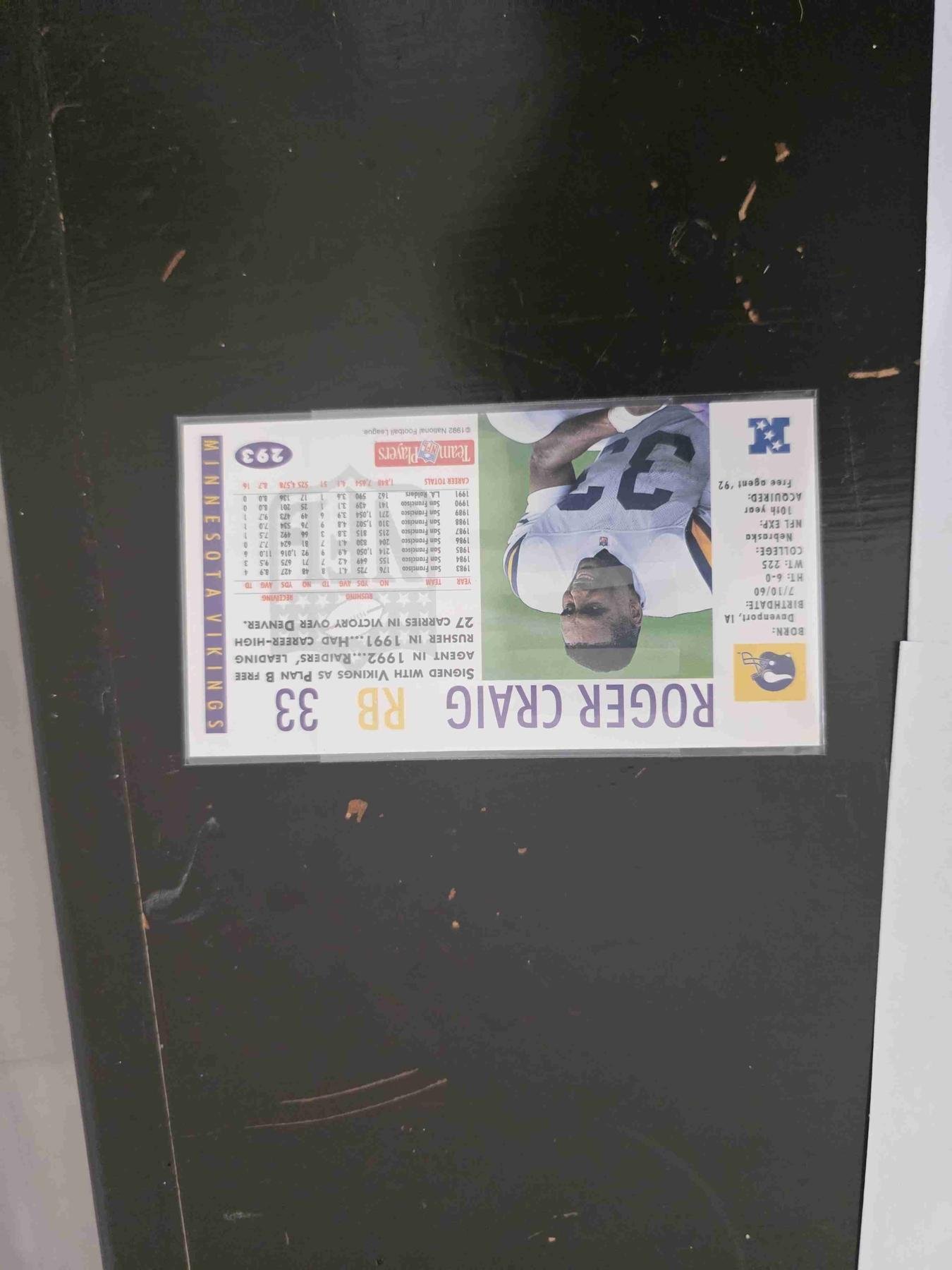 Bulk NFL Card 153 back
