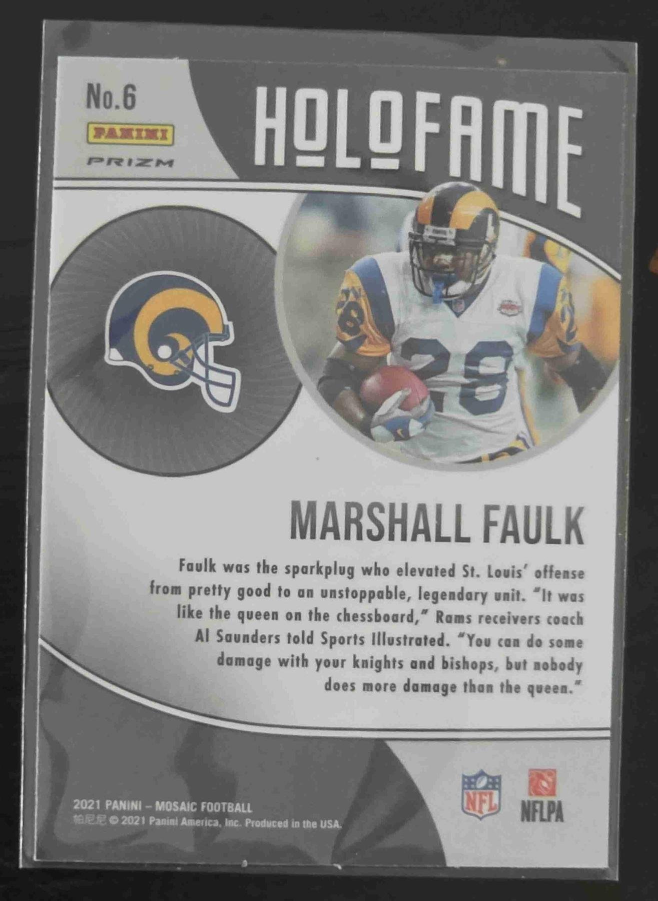Bulk NFL Card 159 back