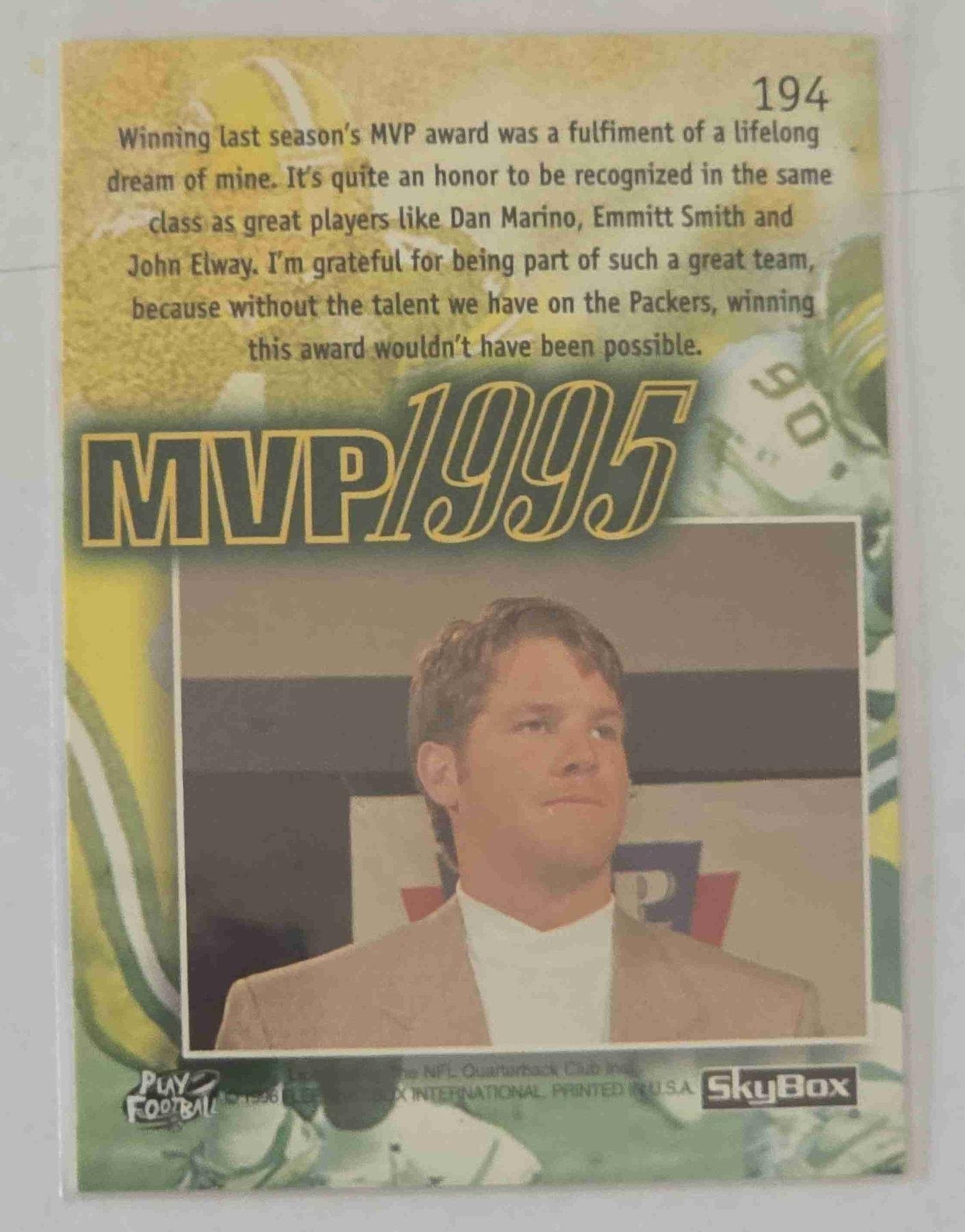 Bulk NFL Card 163 back