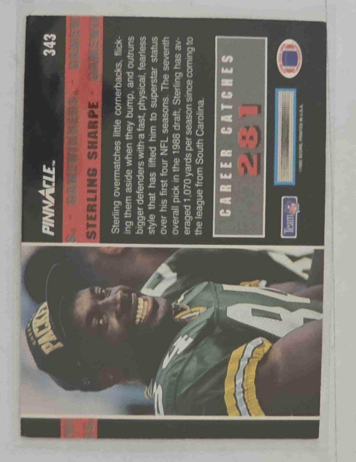 Bulk NFL Card 171 back