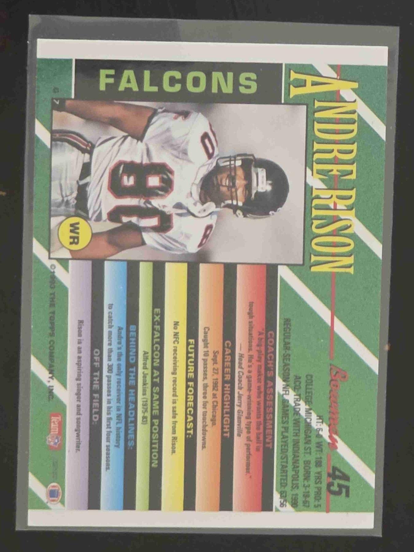 Bulk NFL Card 174 back