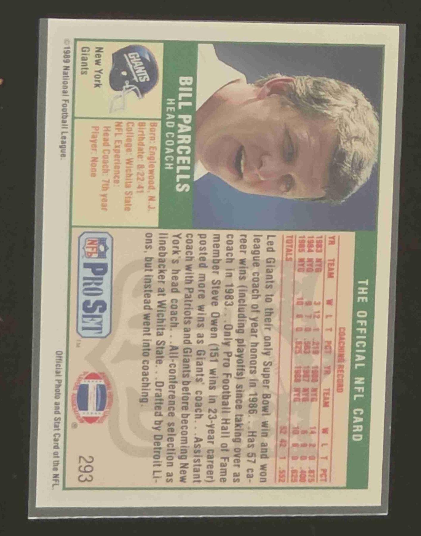 Bulk NFL Card 178 back