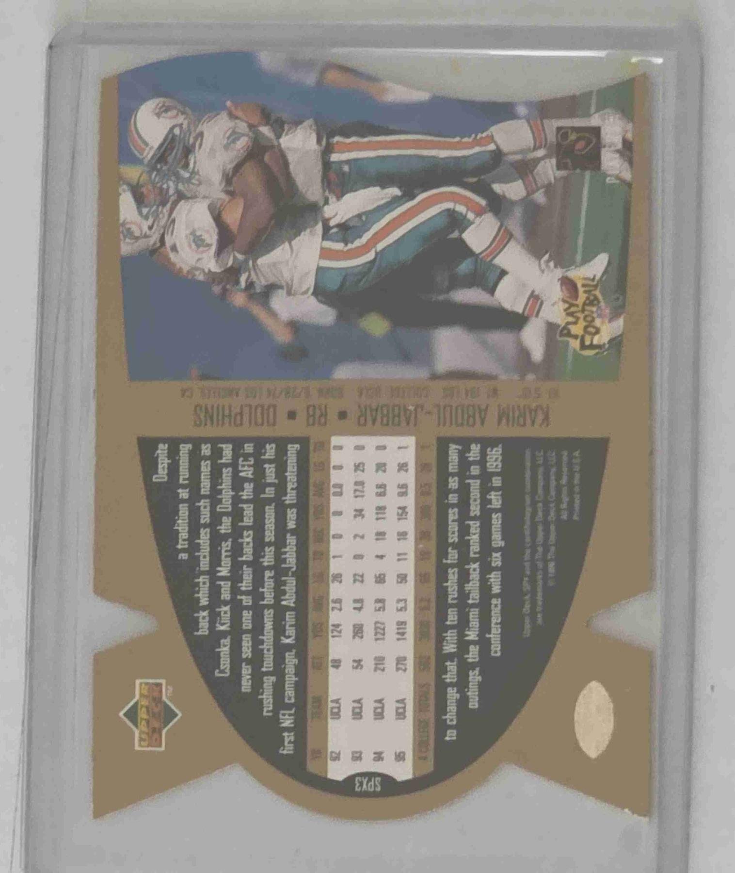 Bulk NFL Card 180 back