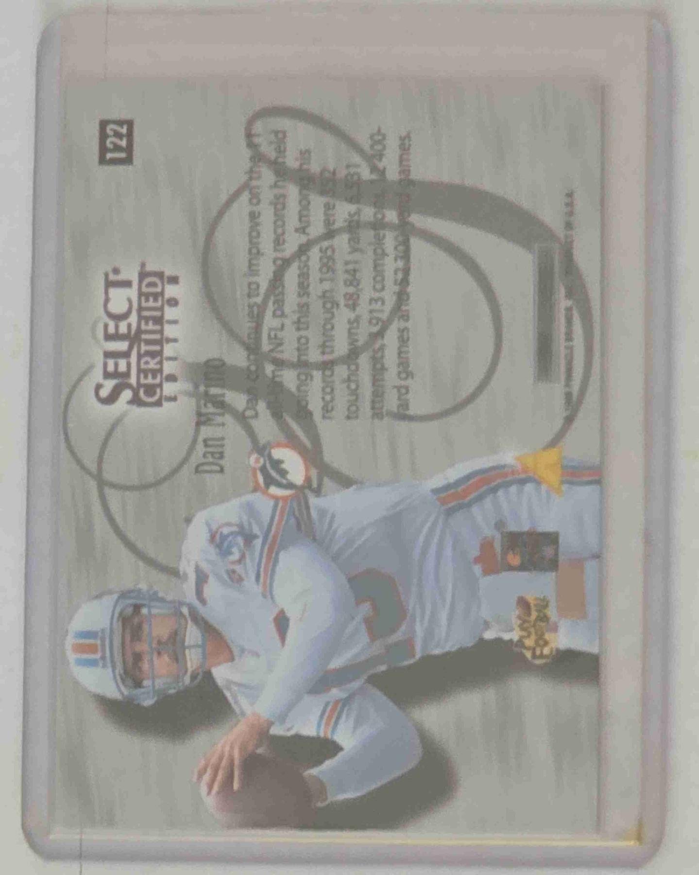 Bulk NFL Card 186 back