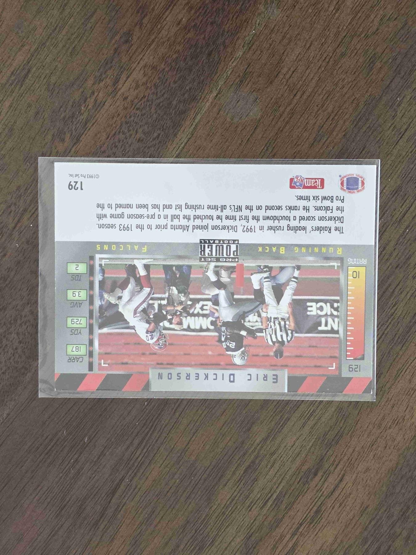 Bulk NFL Card 199 back