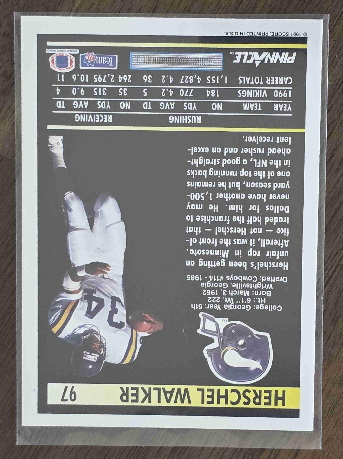 Bulk NFL Card 205 back