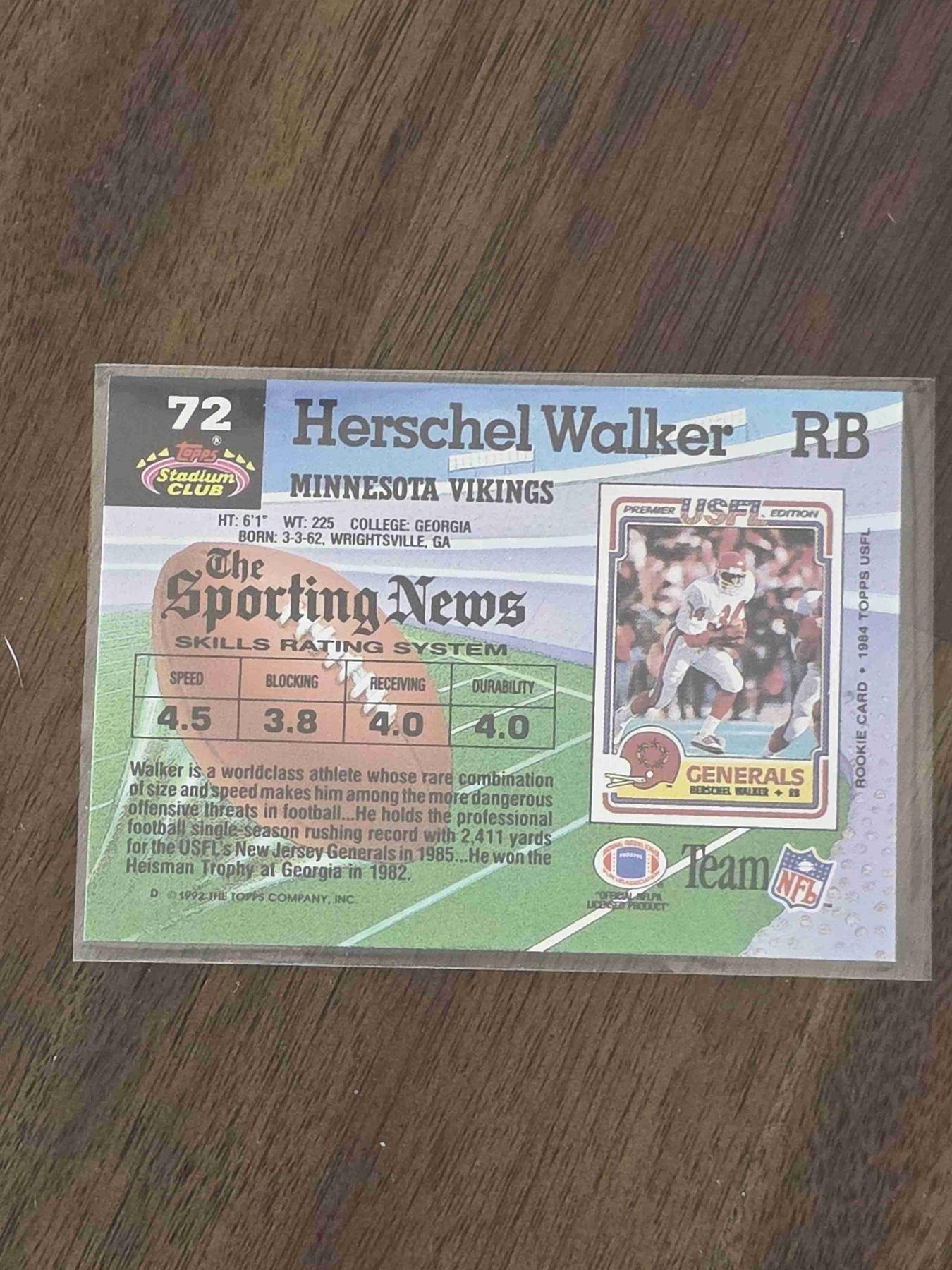 Bulk NFL Card 206 back