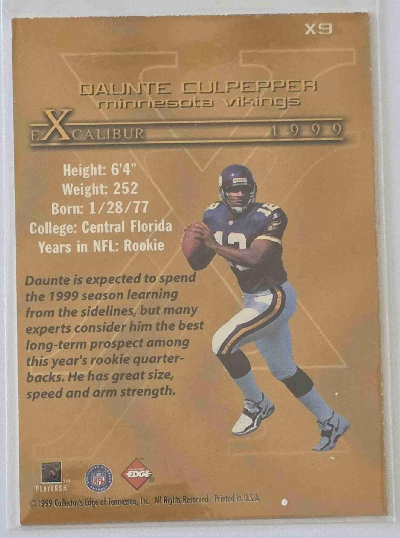 Bulk NFL Card 214 back