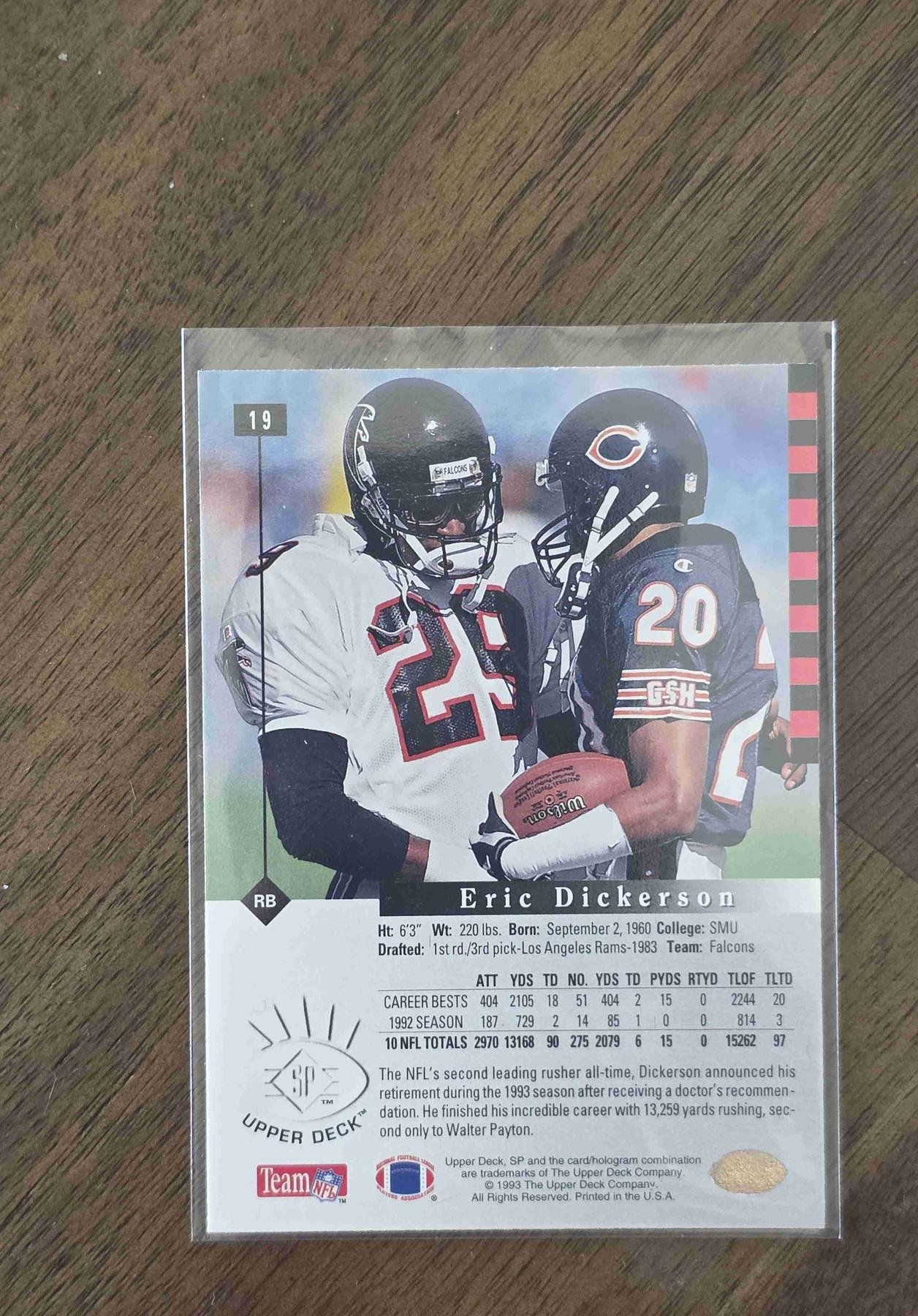 Bulk NFL Card 232 back