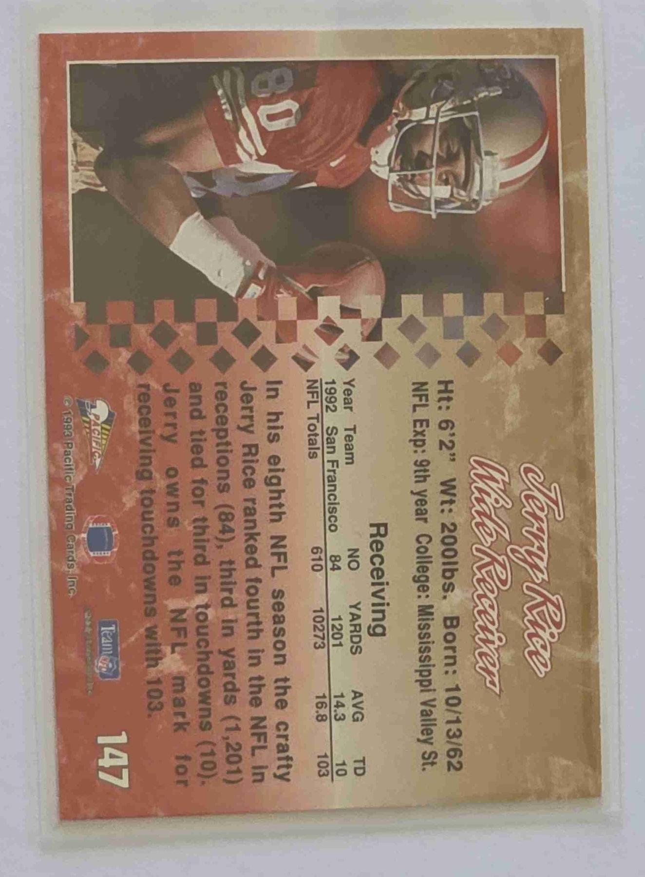Bulk NFL Card 238 back