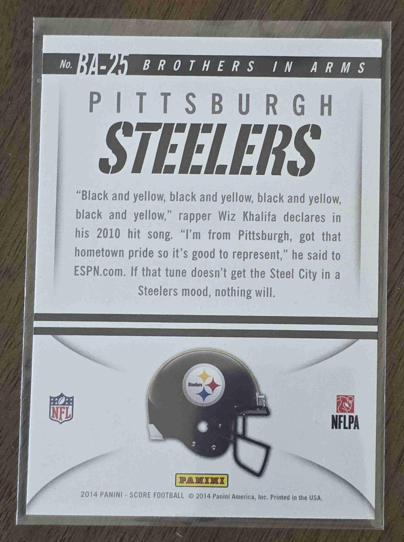 Bulk NFL Card 248 back