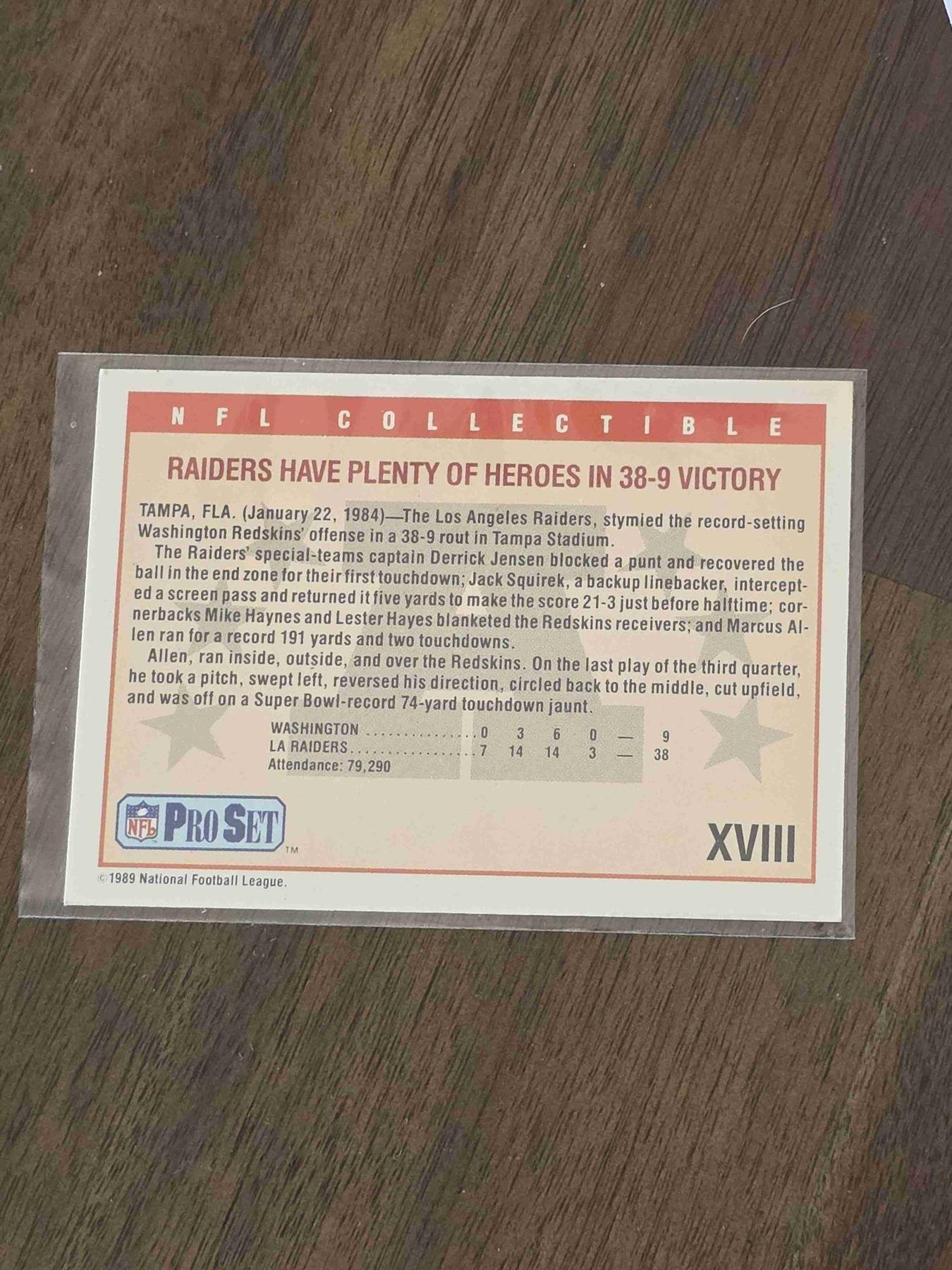 Bulk NFL Card 251 back