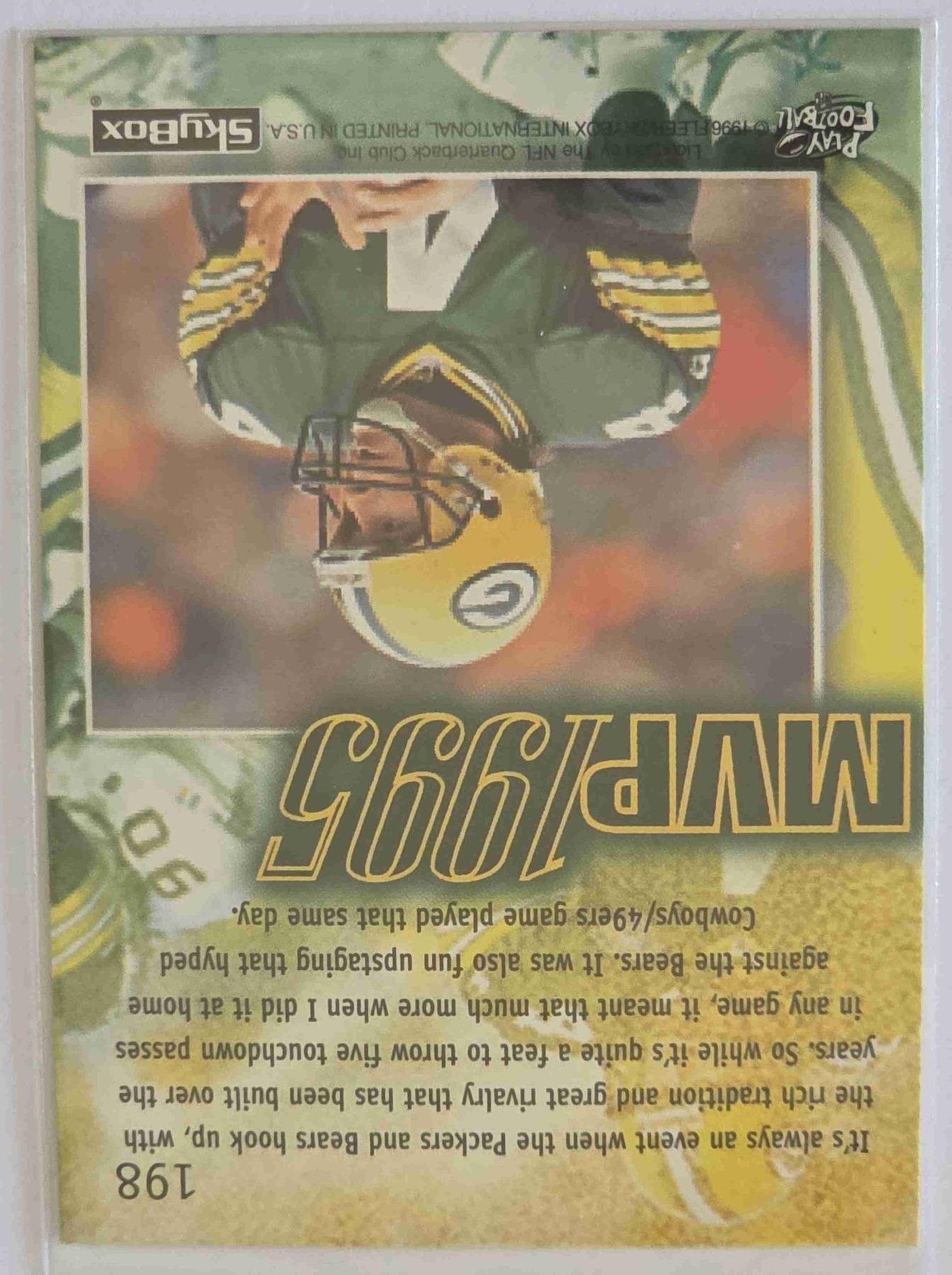 Bulk NFL Card 261 back