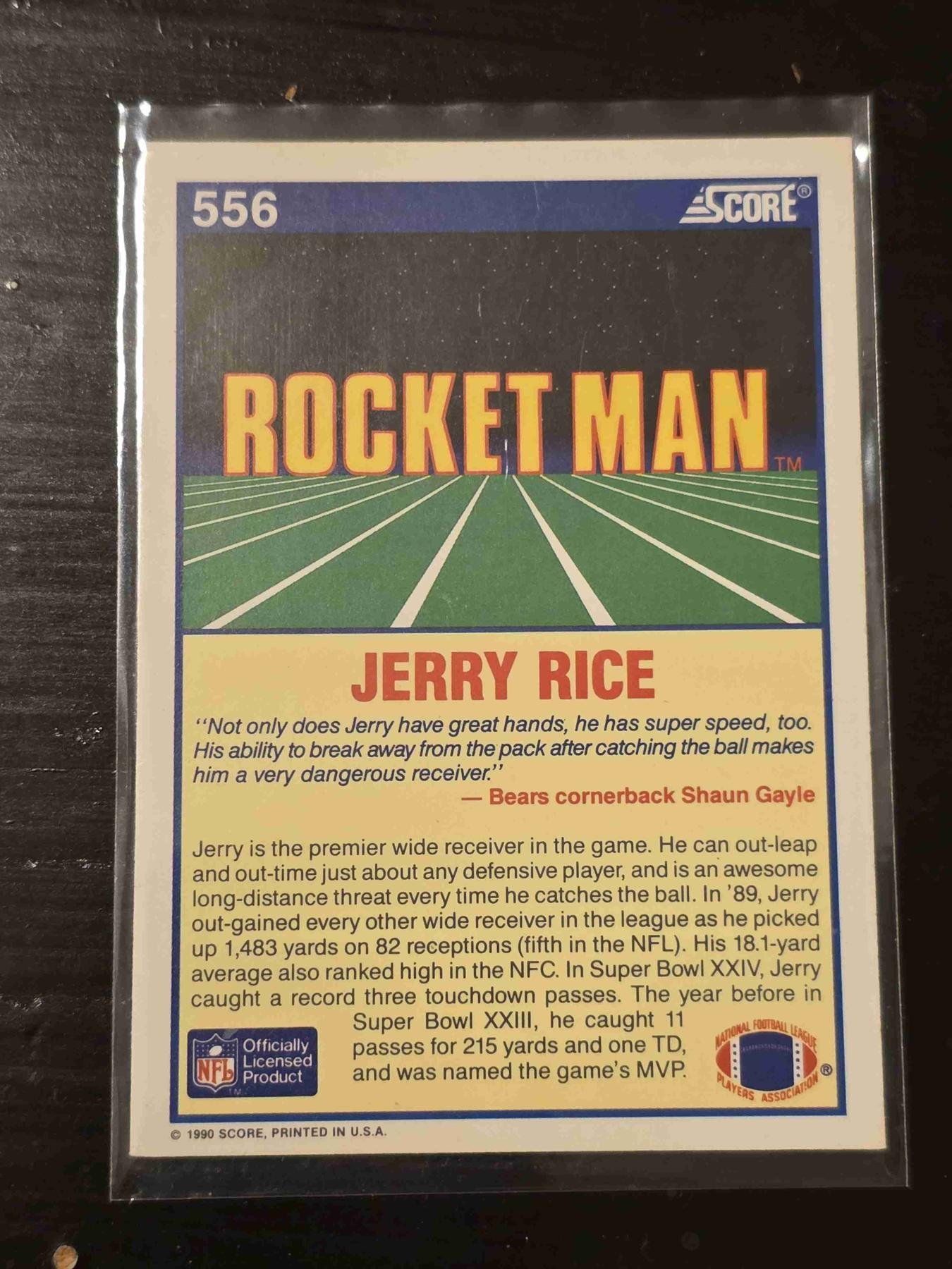 Jerry Rice back