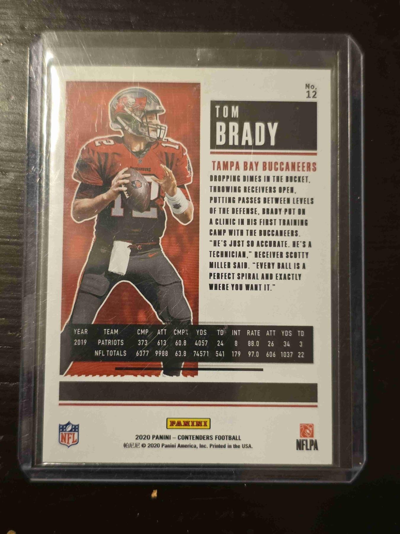 Tom Brady back