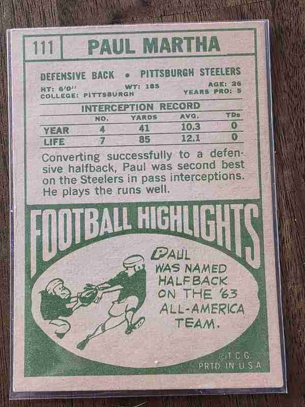 Card back