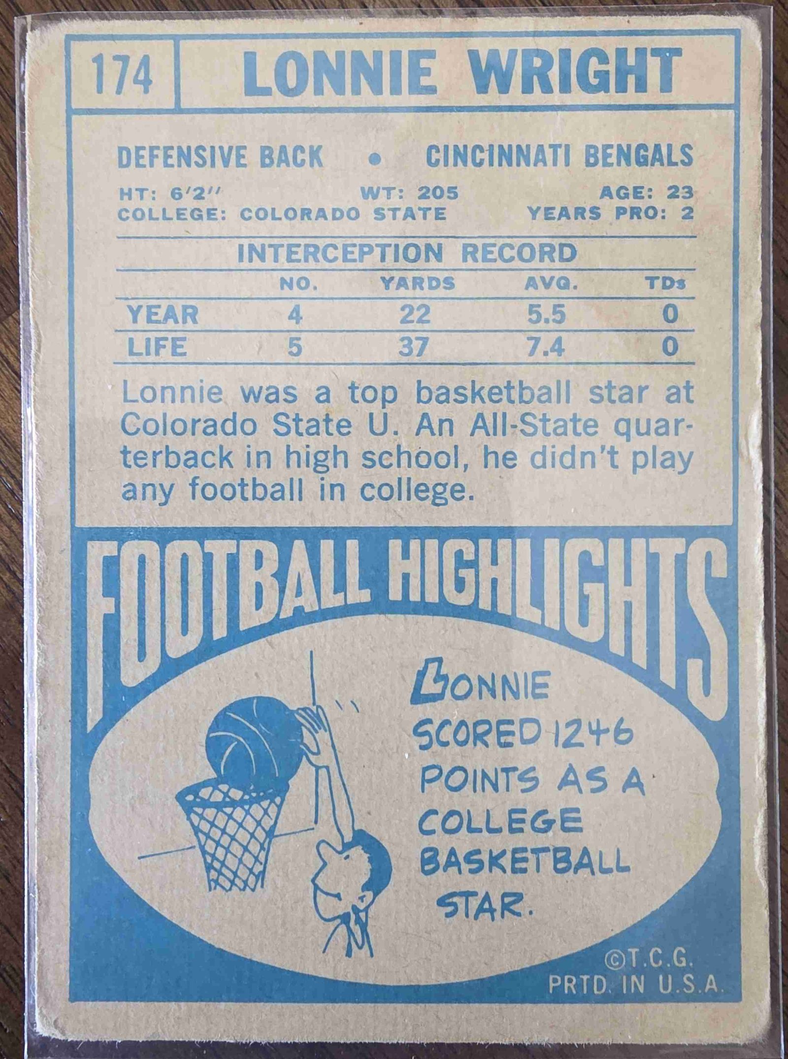 Card back