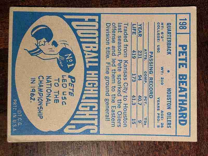 Card back