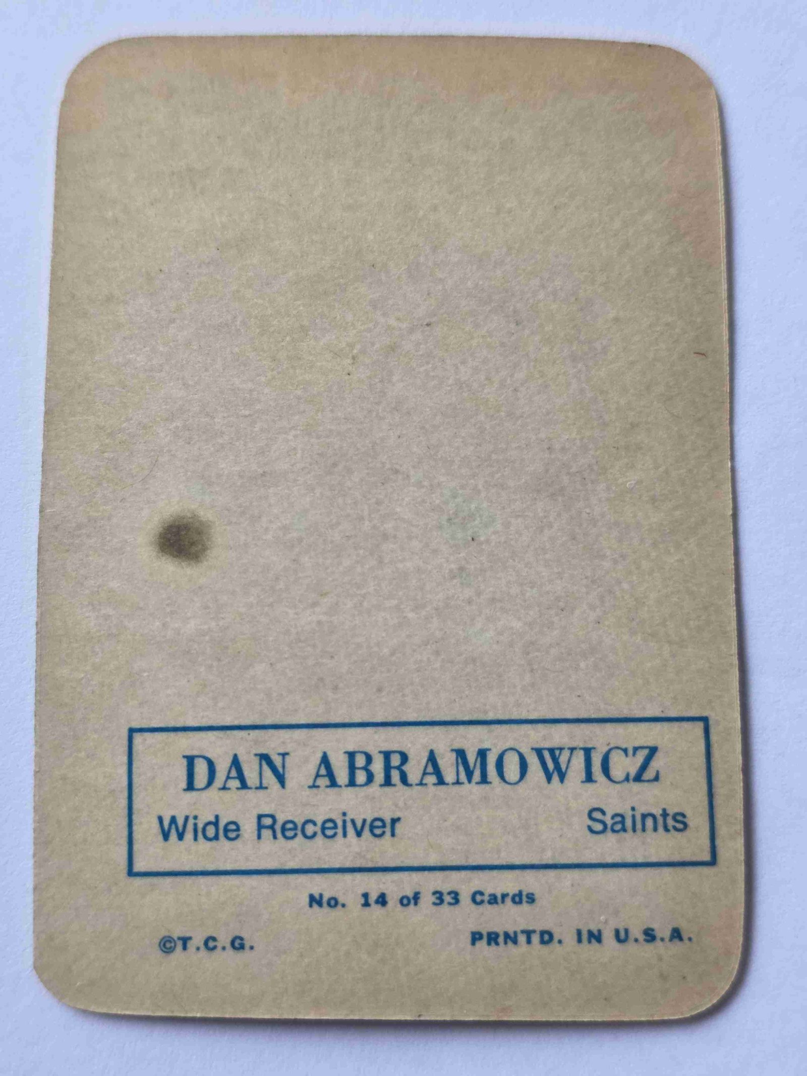 Card back