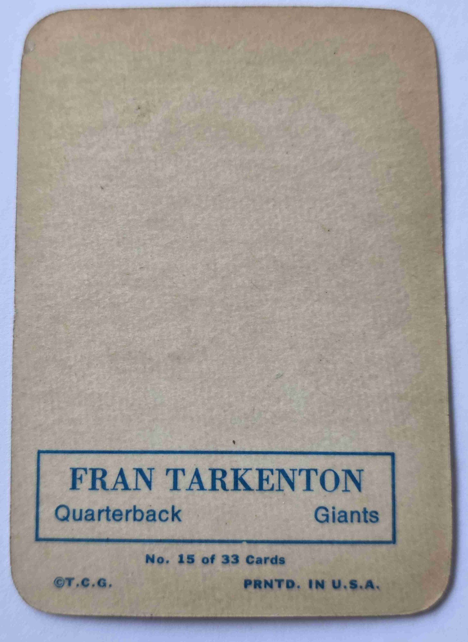 Card back
