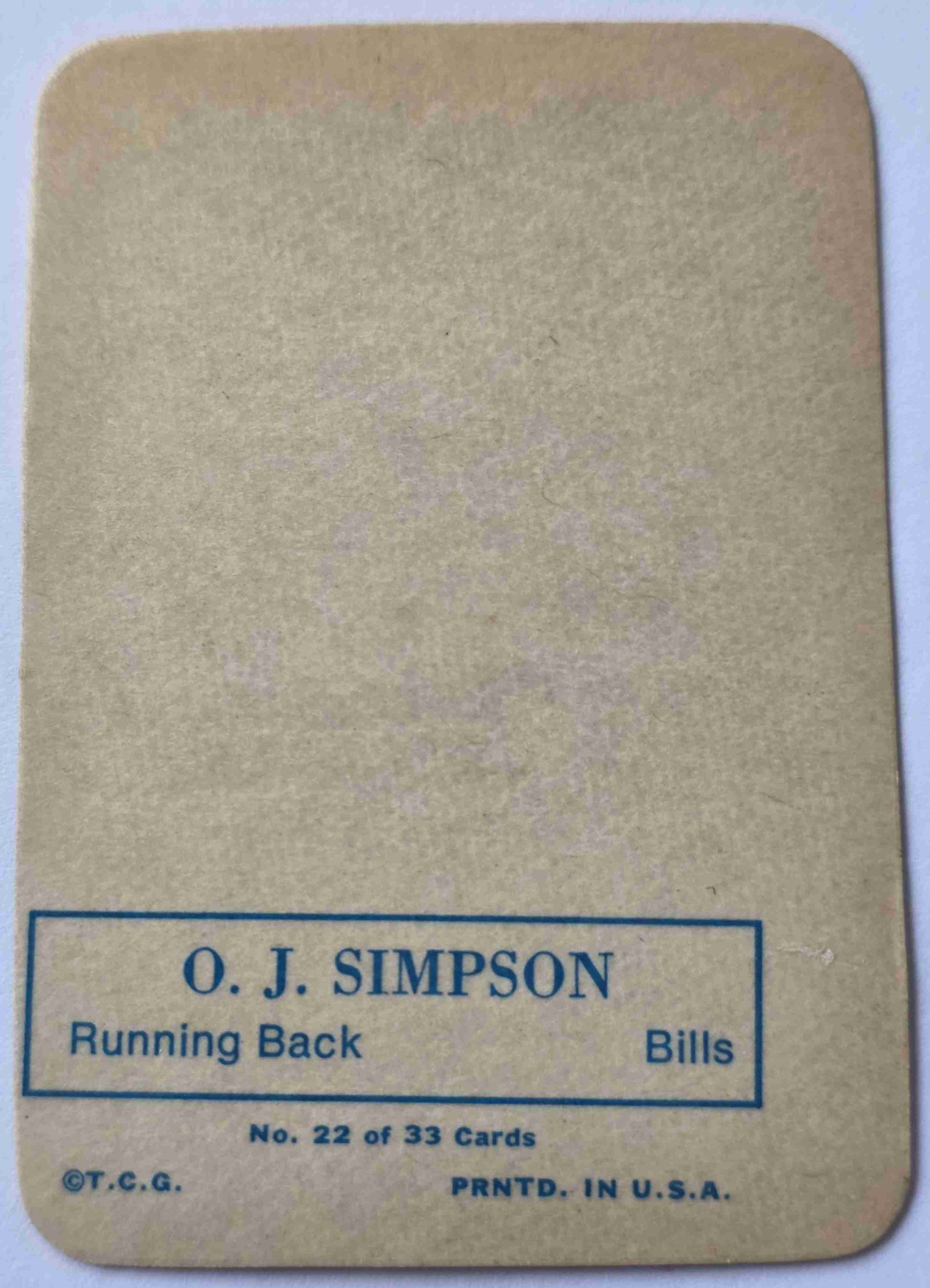 Card back