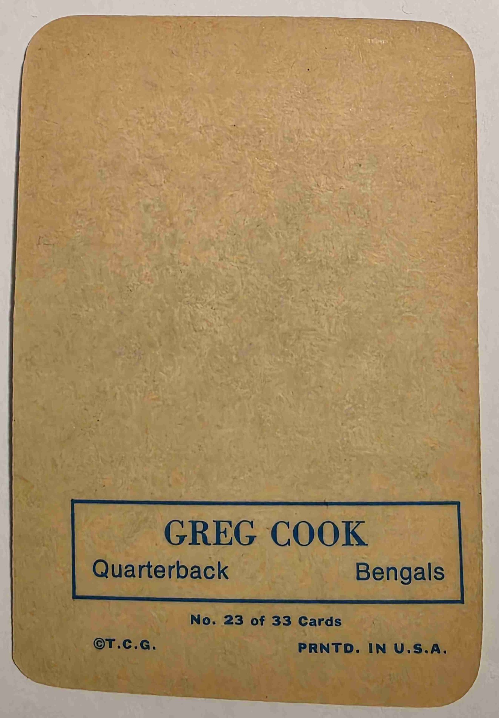 Card back