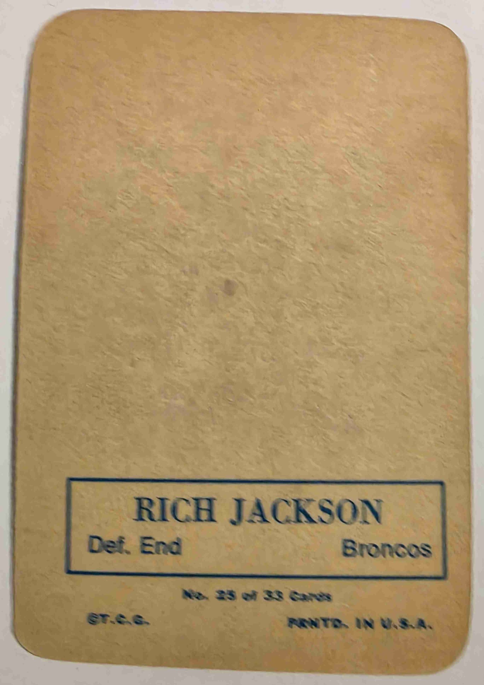 Card back