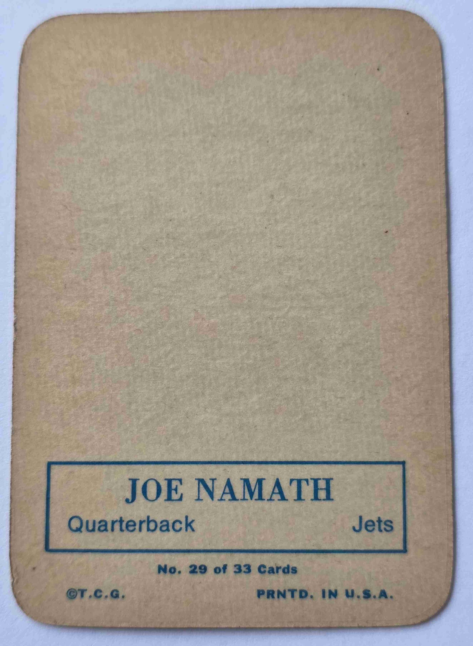 Card back