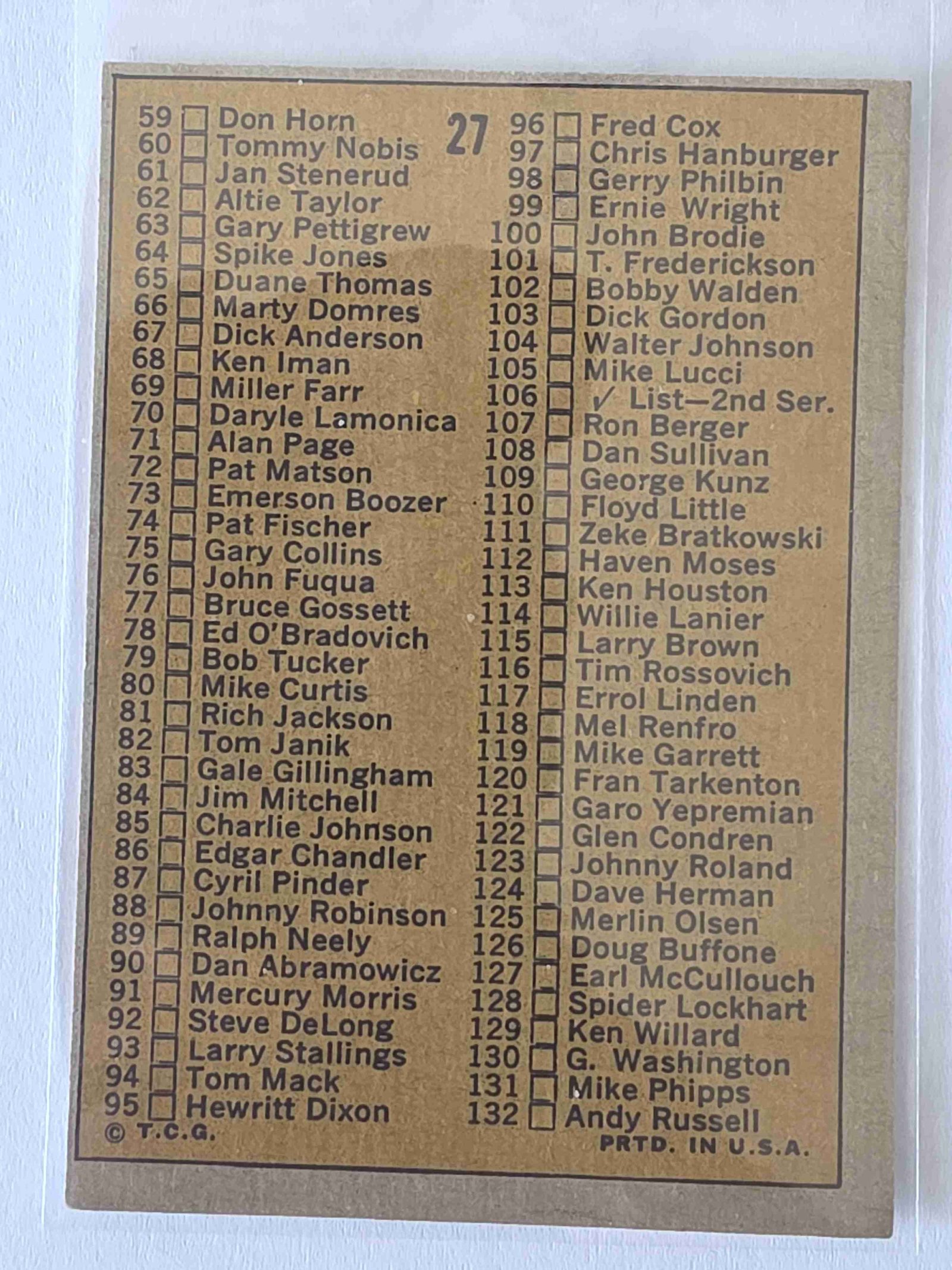 Card back