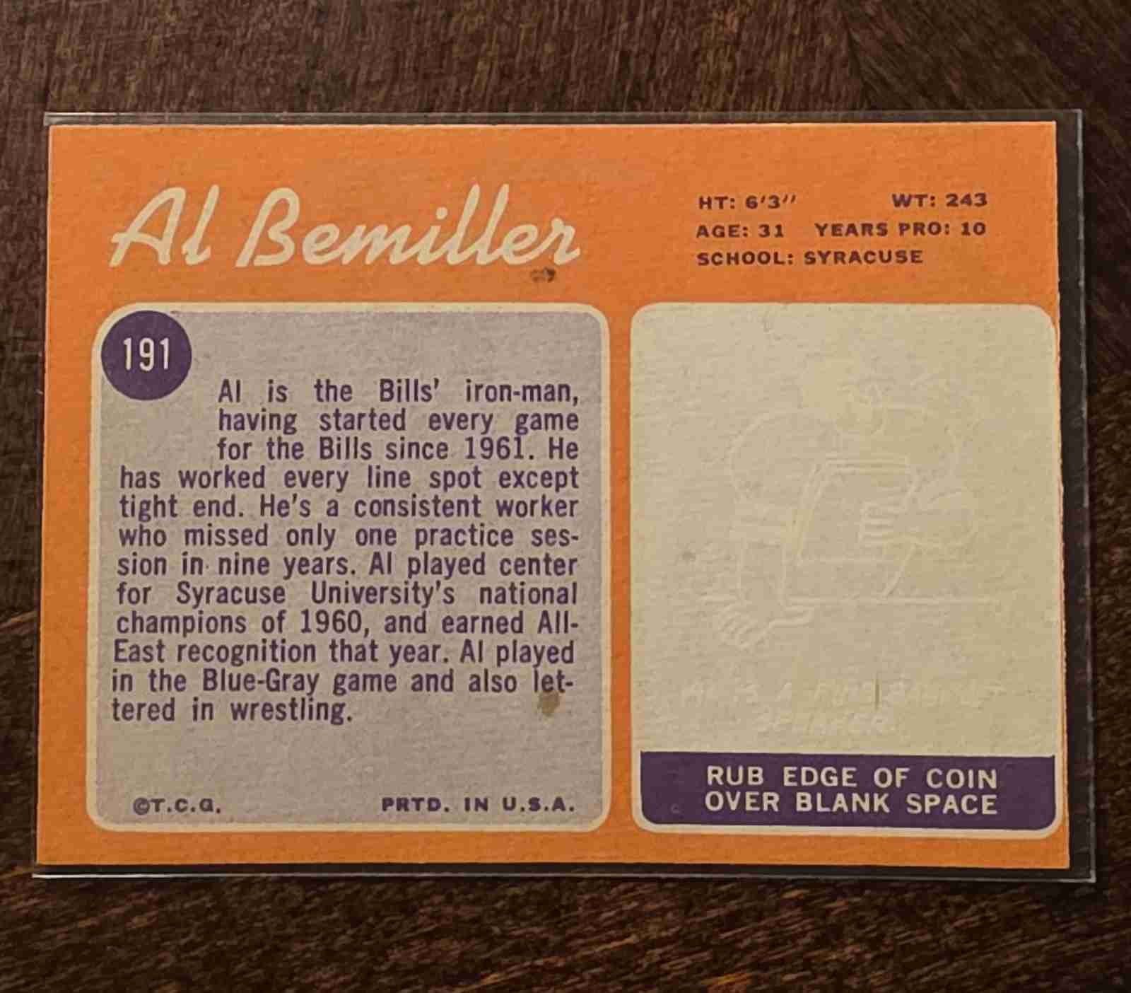 Card back