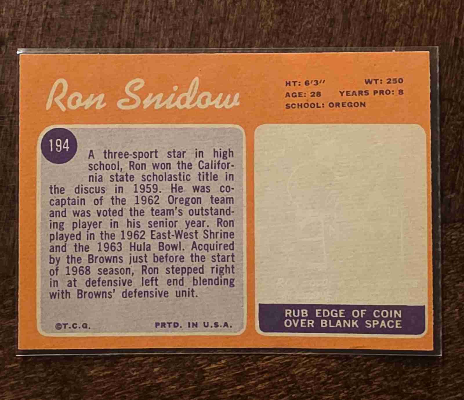 Card back