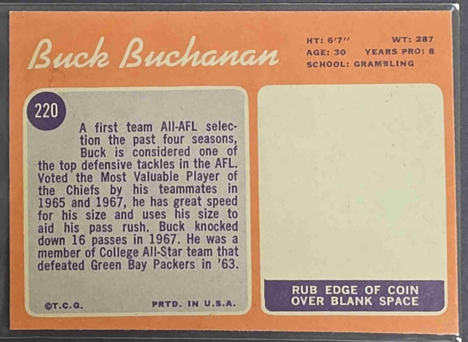 Card back