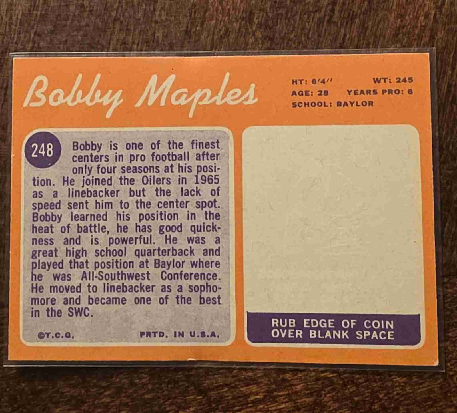 Card back