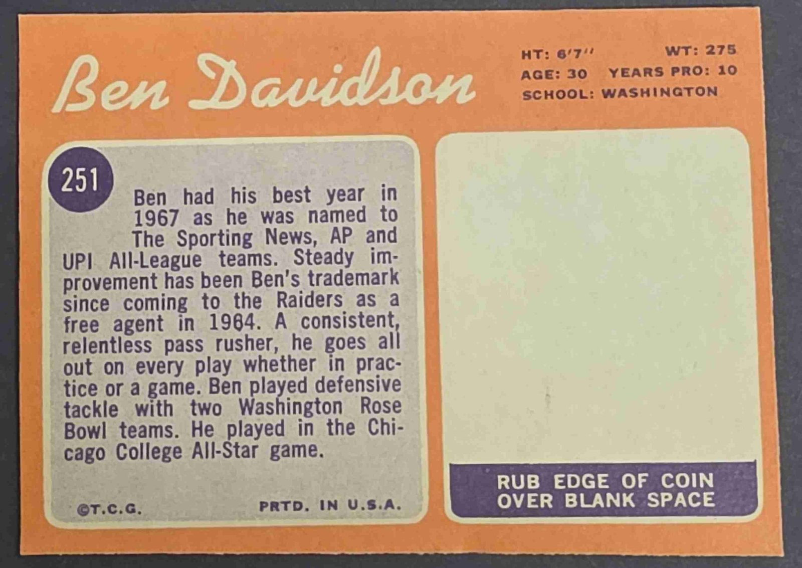 Card back